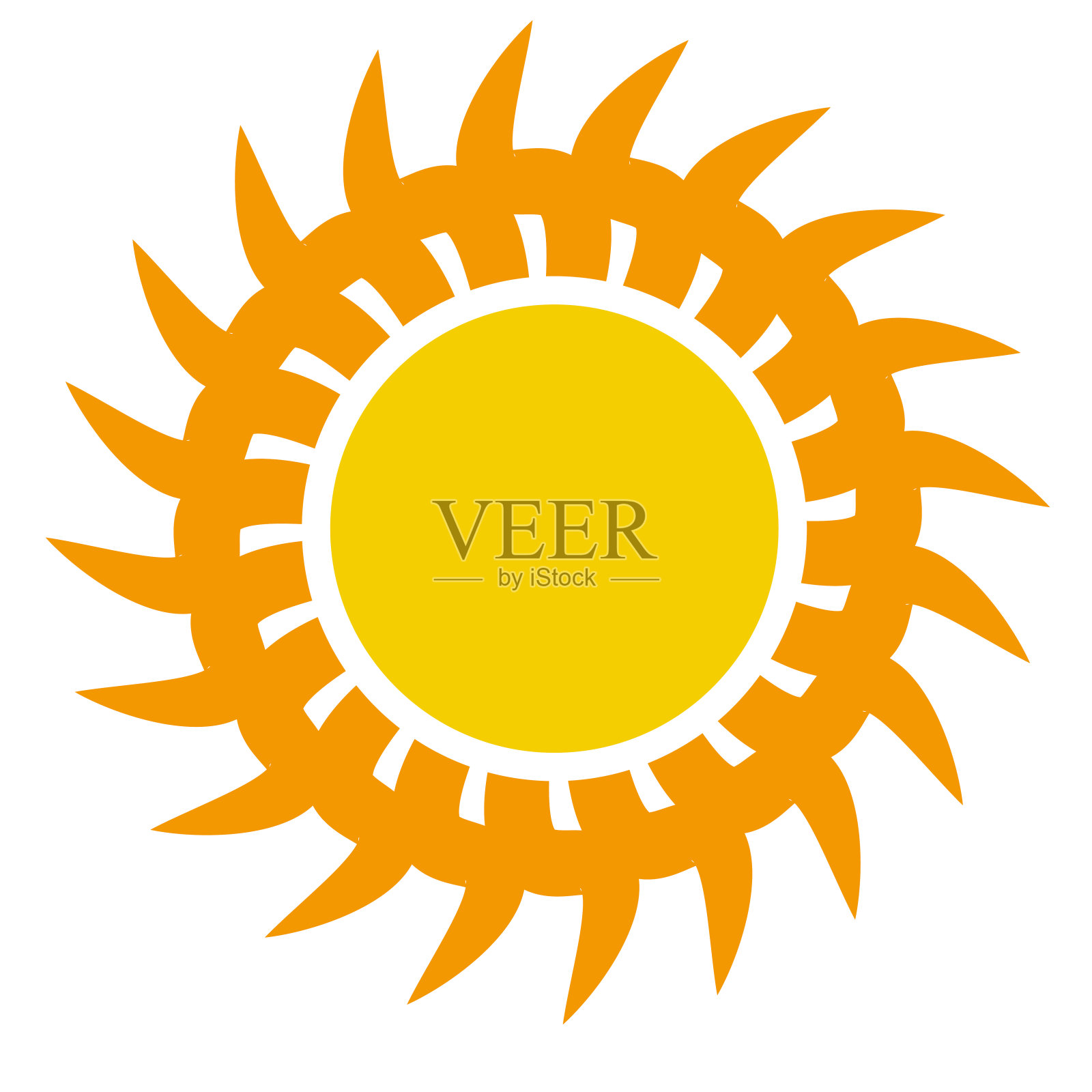 独特的太阳插图。插画图片素材