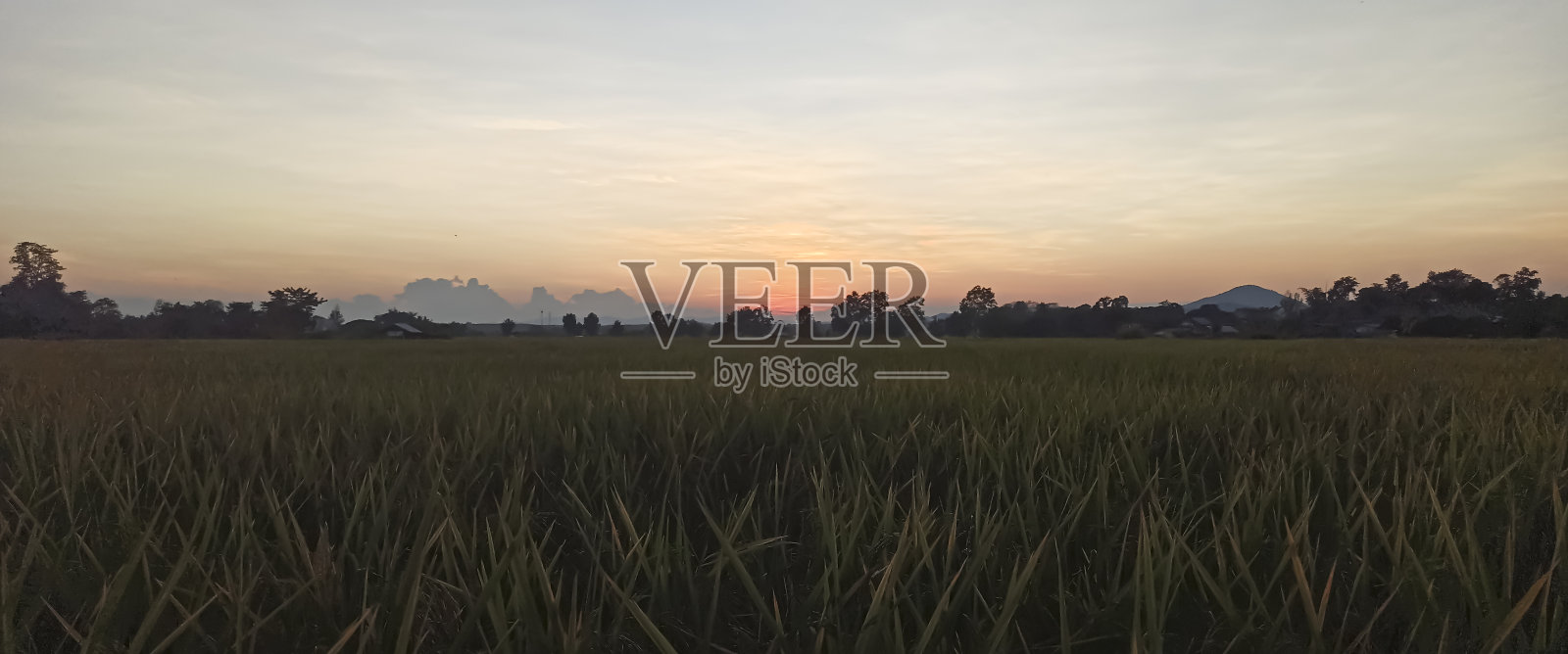 在黄昏时日落的时间照片摄影图片