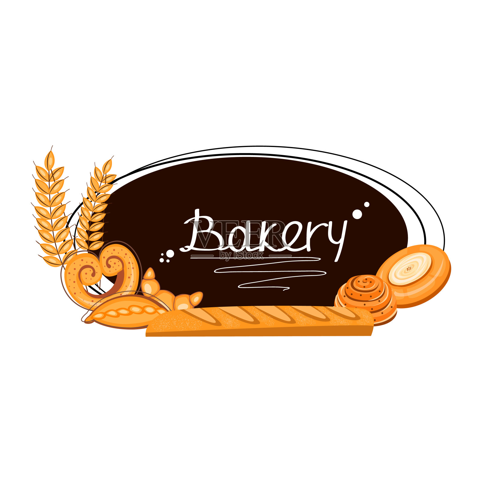 面包店的横幅插画图片素材