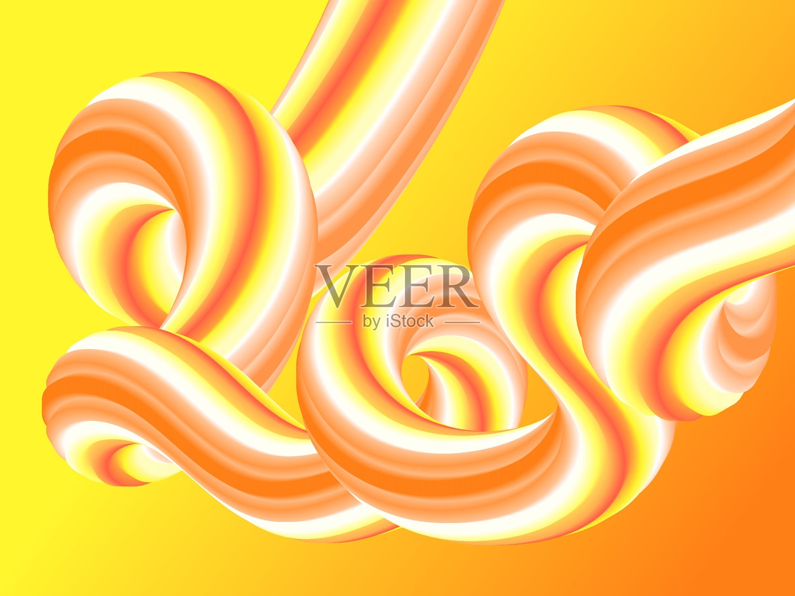 抽象的液体的背景。橙色液体波。网页设计。每股收益10插画图片素材