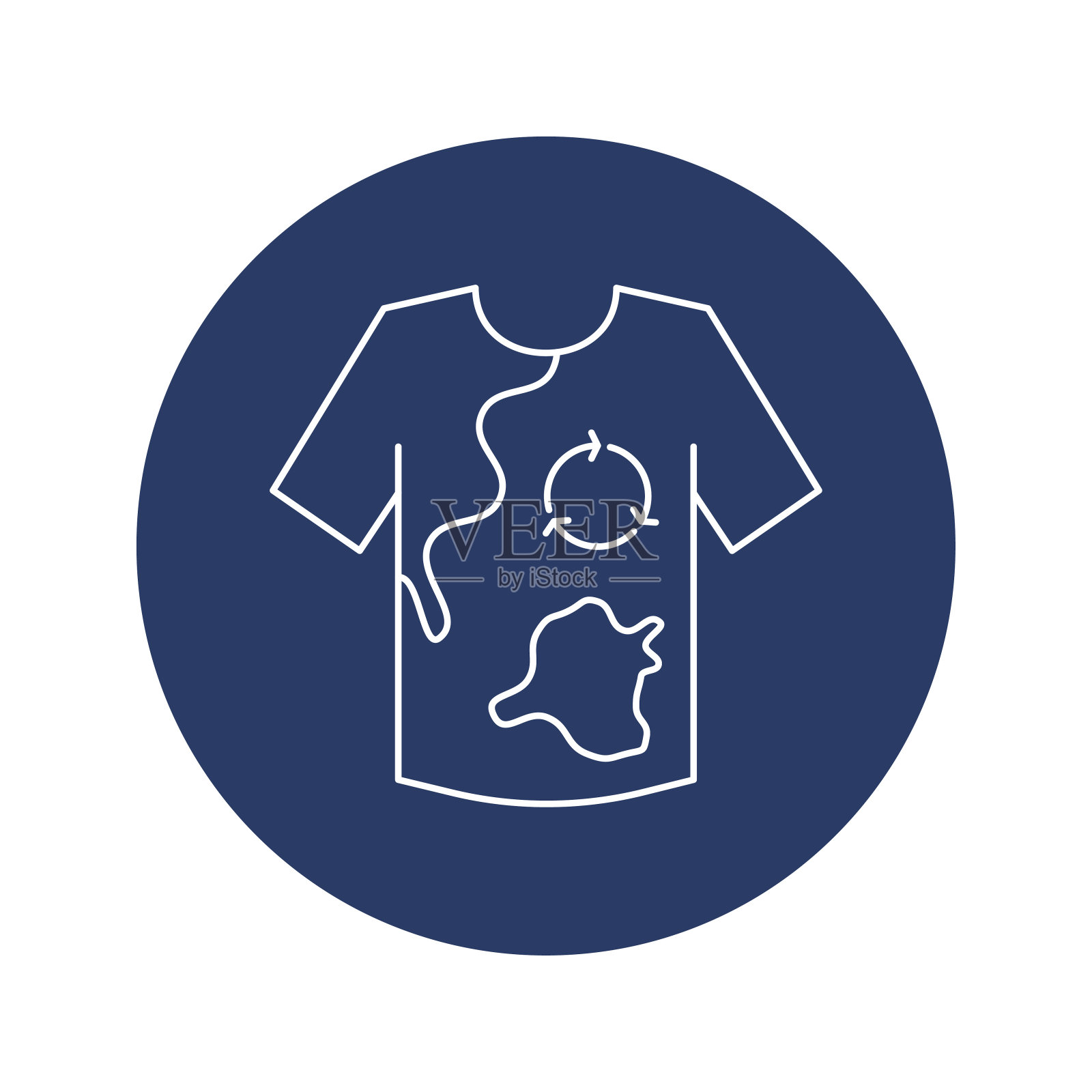 垃圾t恤修复图标向量插画图片素材