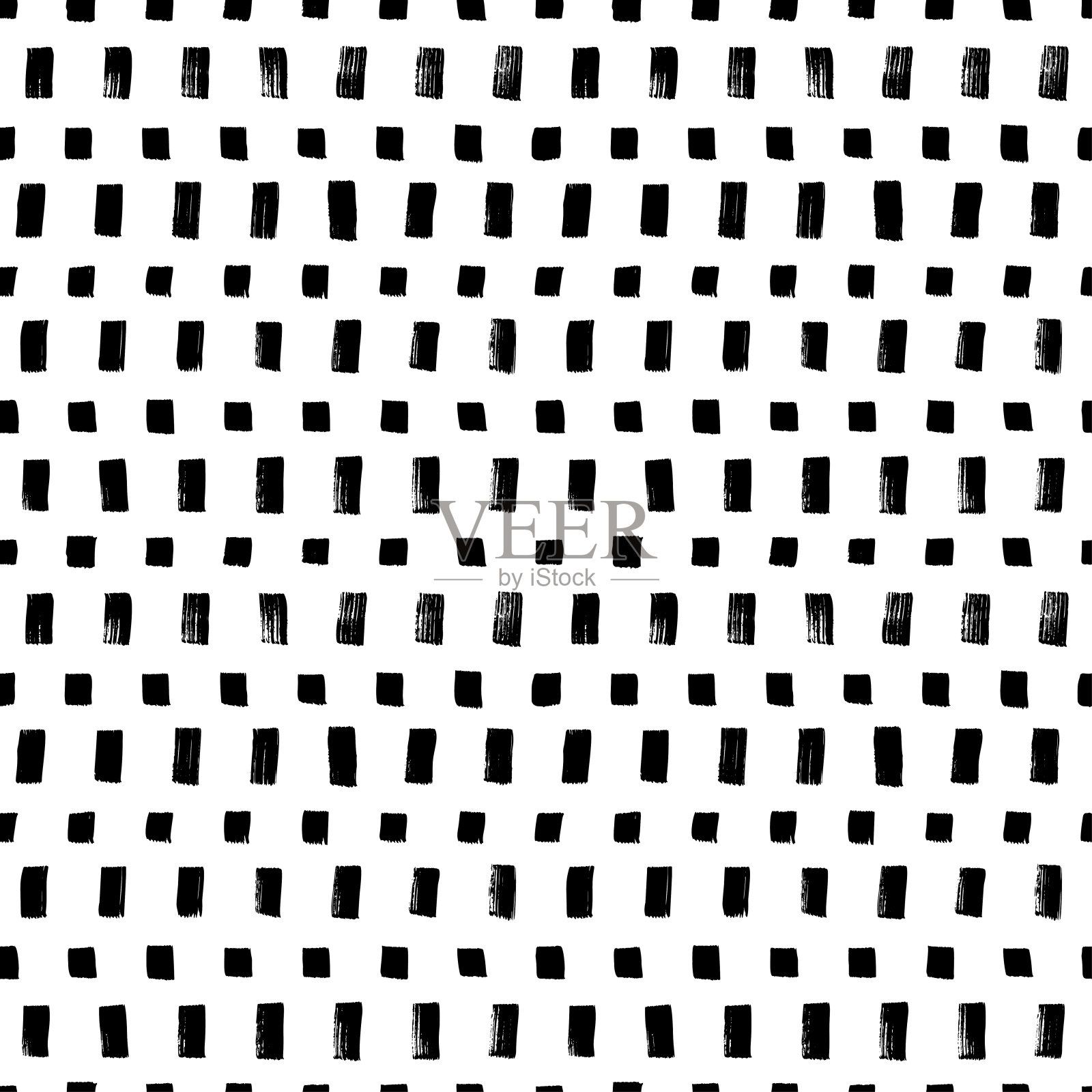 无缝模式与矩形混乱瓷砖。插画图片素材