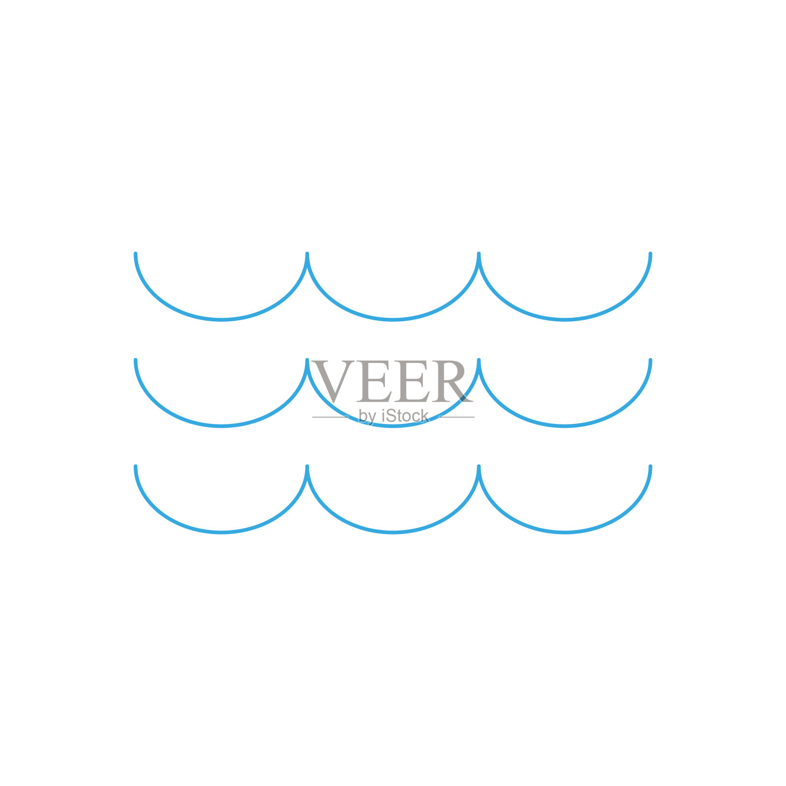 水波图标设计元素图片