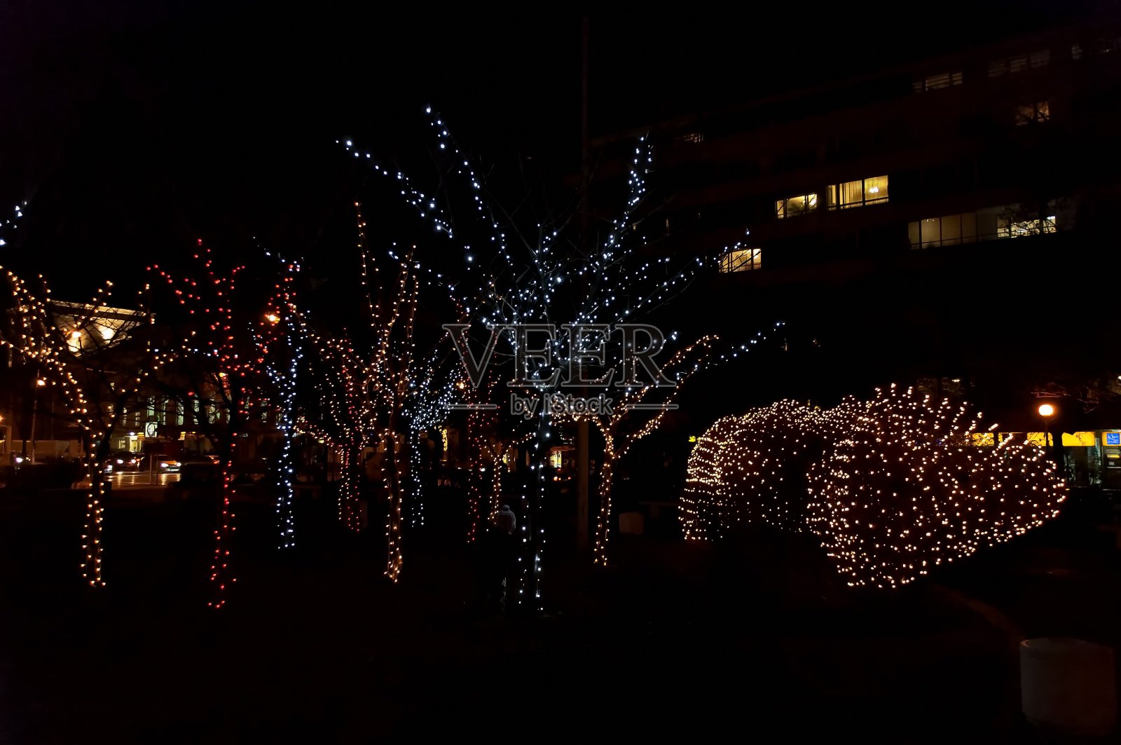 新年前美丽的五彩缤纷的夕照，索菲亚照片摄影图片