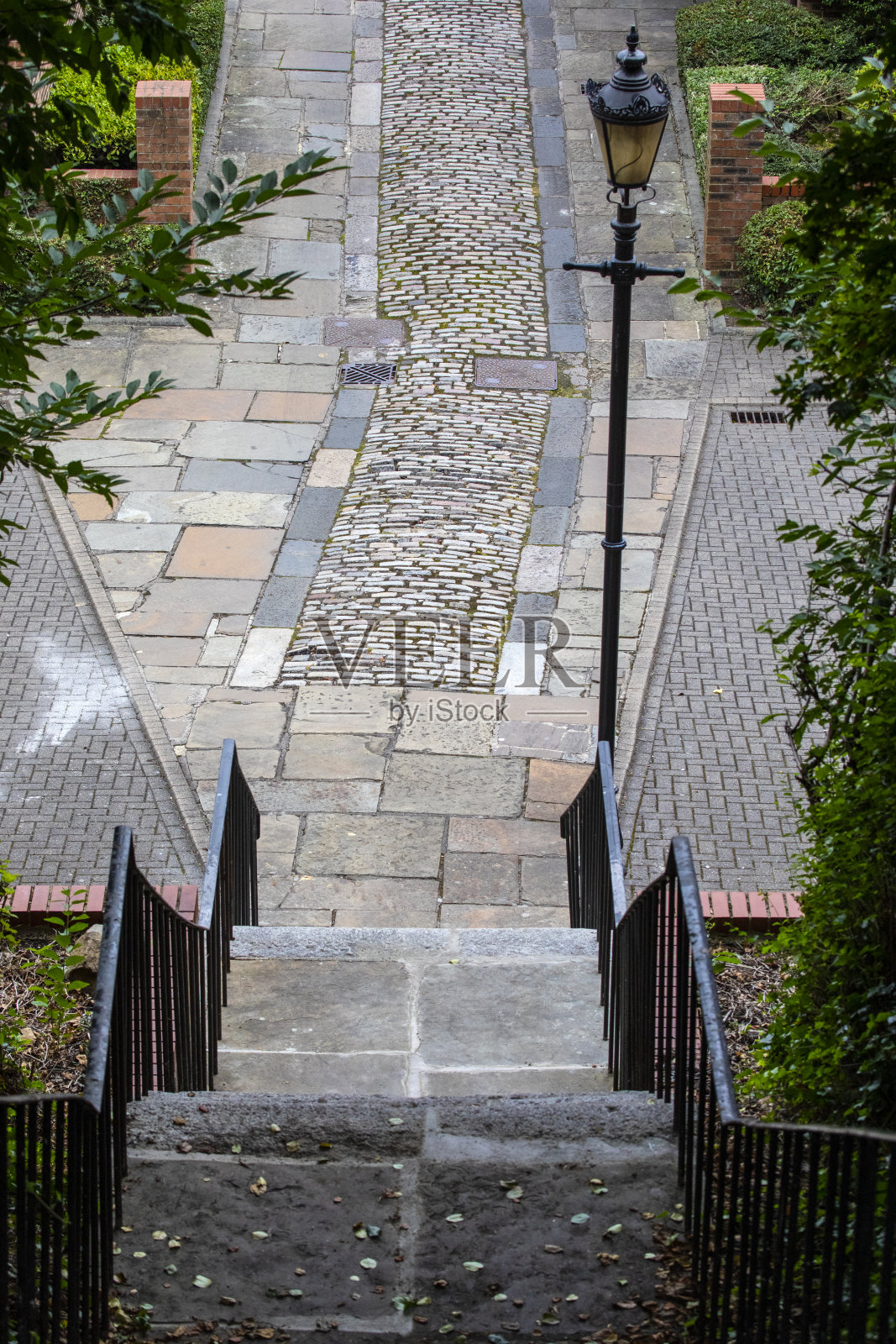 英国泰恩河畔纽卡斯尔陡峭的台阶照片摄影图片