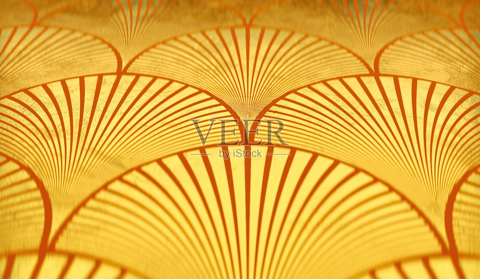 3d渲染中国金色经典吉祥图案中国新年背景微透镜。祝你好运。好运气。春节卷轴照片摄影图片