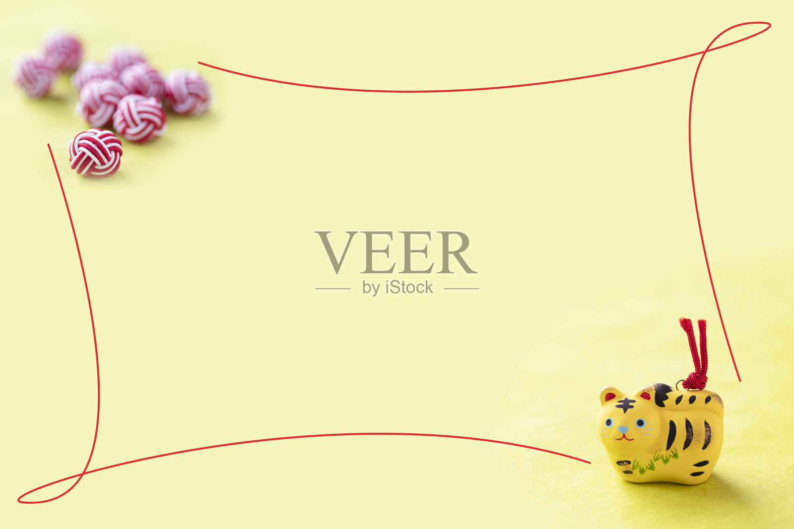 日本新年形象生肖老虎照片摄影图片