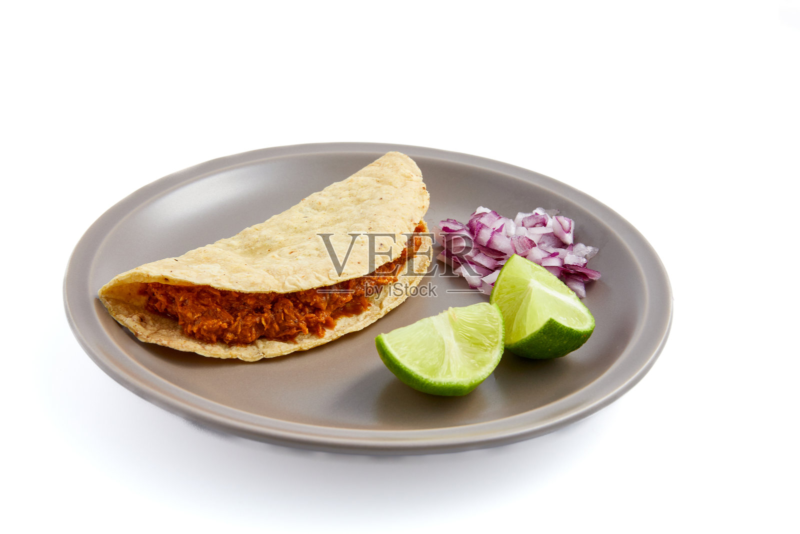 墨西哥玉米饼，传统的墨西哥食物。墨西哥南部尤卡坦地区的典型菜肴。照片摄影图片