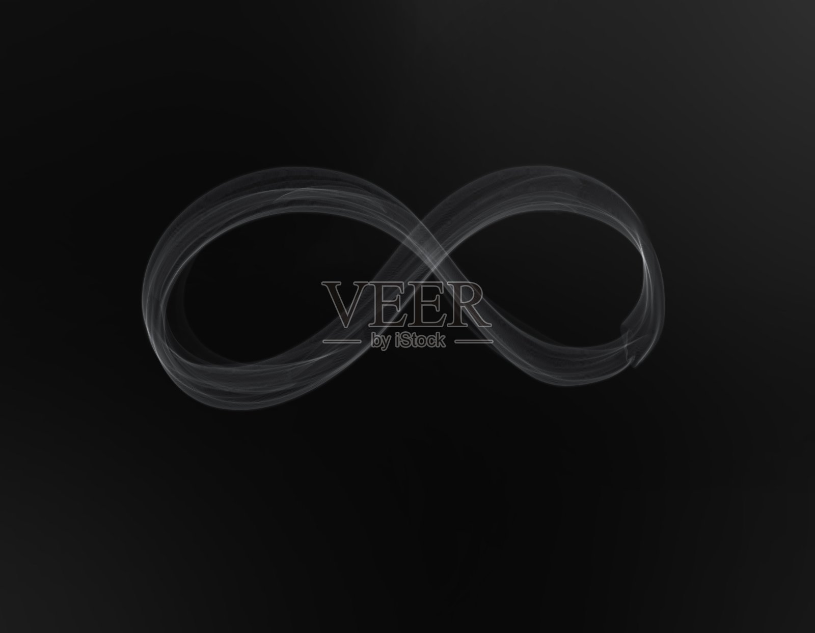 真实的无限形状的烟孤立在黑暗的背景第1集照片摄影图片