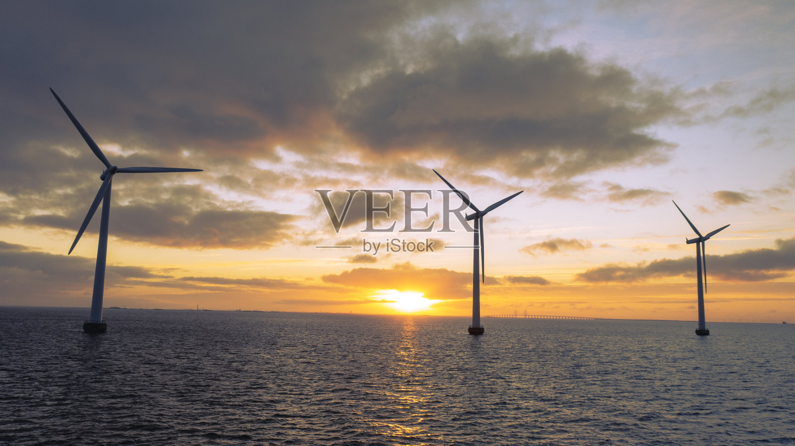 风车的海岸照片摄影图片