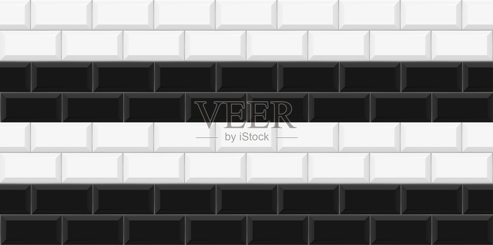 地铁瓷砖无缝图案。插画图片素材