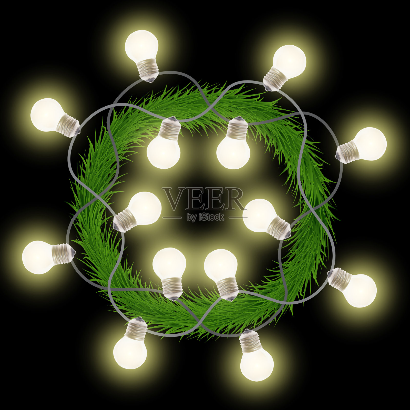 摘要节日新年，圣诞快乐插画图片素材