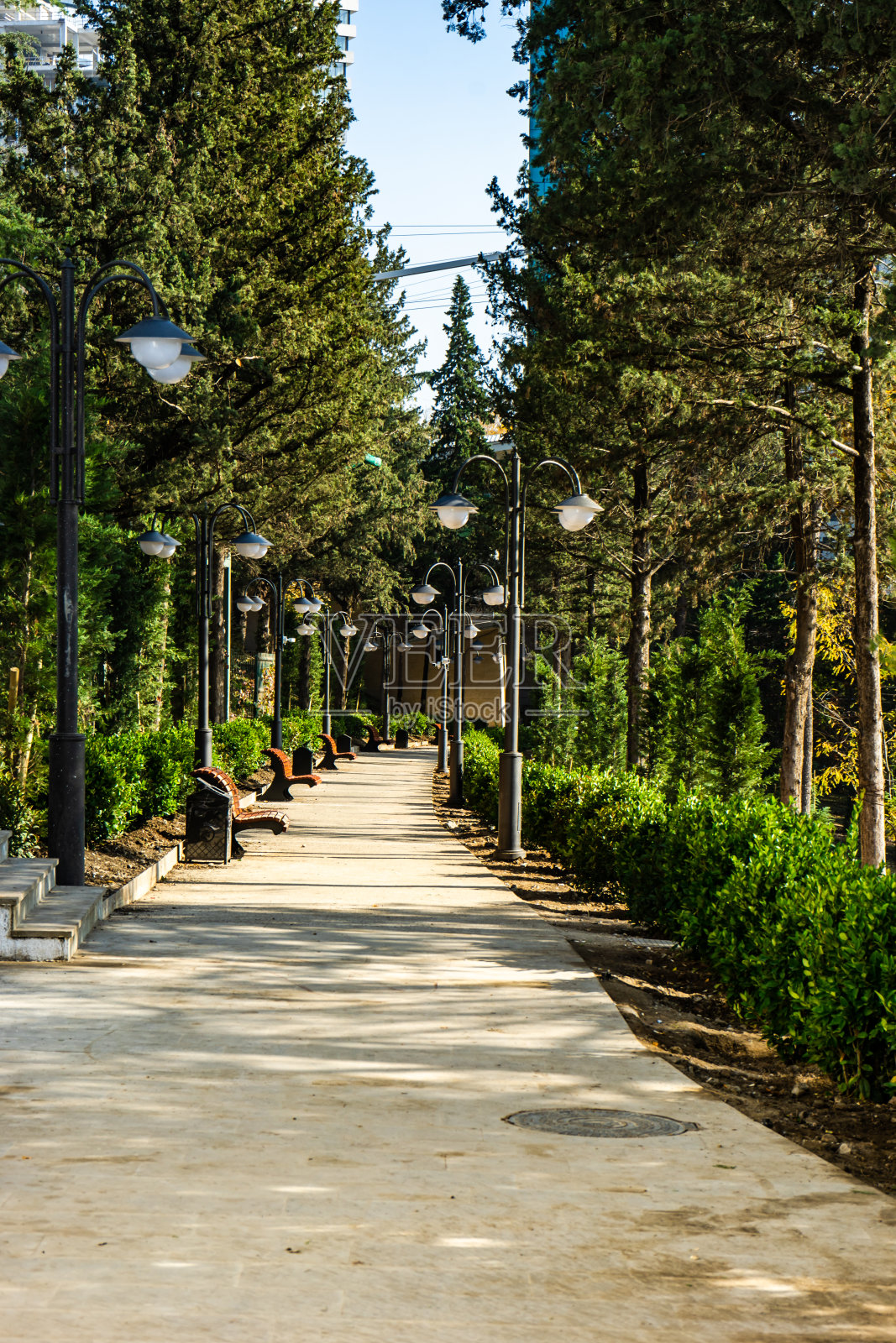 第比利斯的秋天的维克公园照片摄影图片