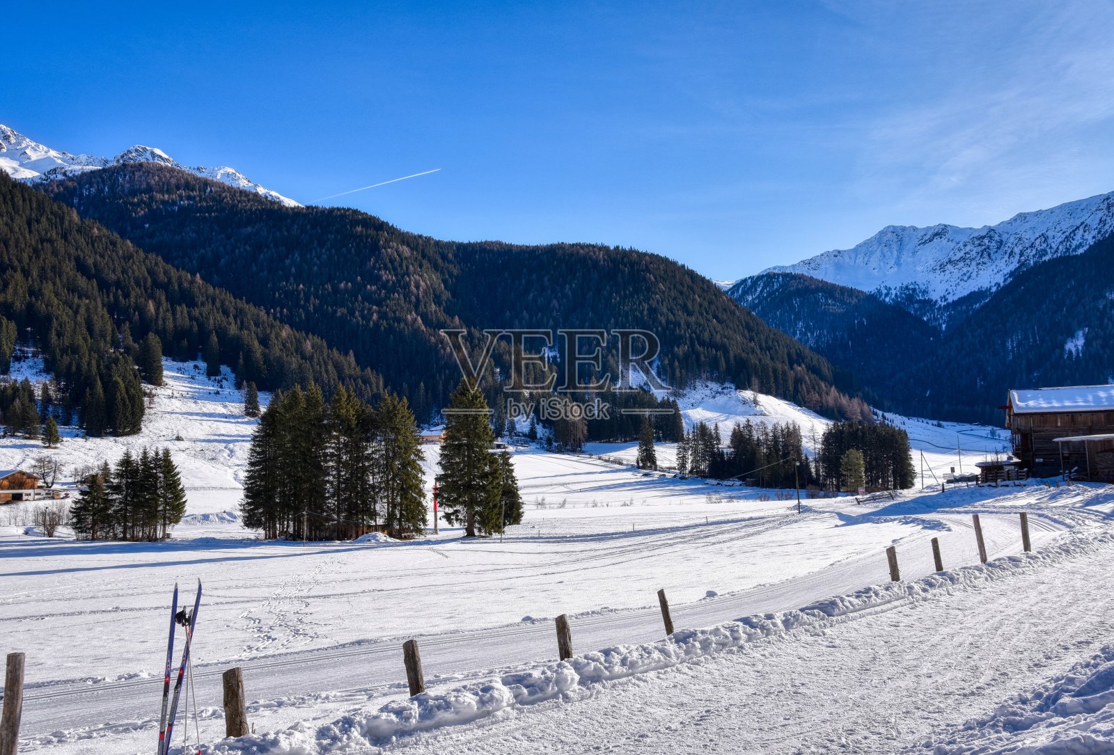滑雪谷照片摄影图片
