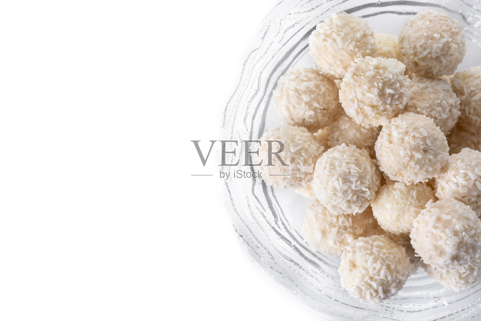 自制的椰子球照片摄影图片