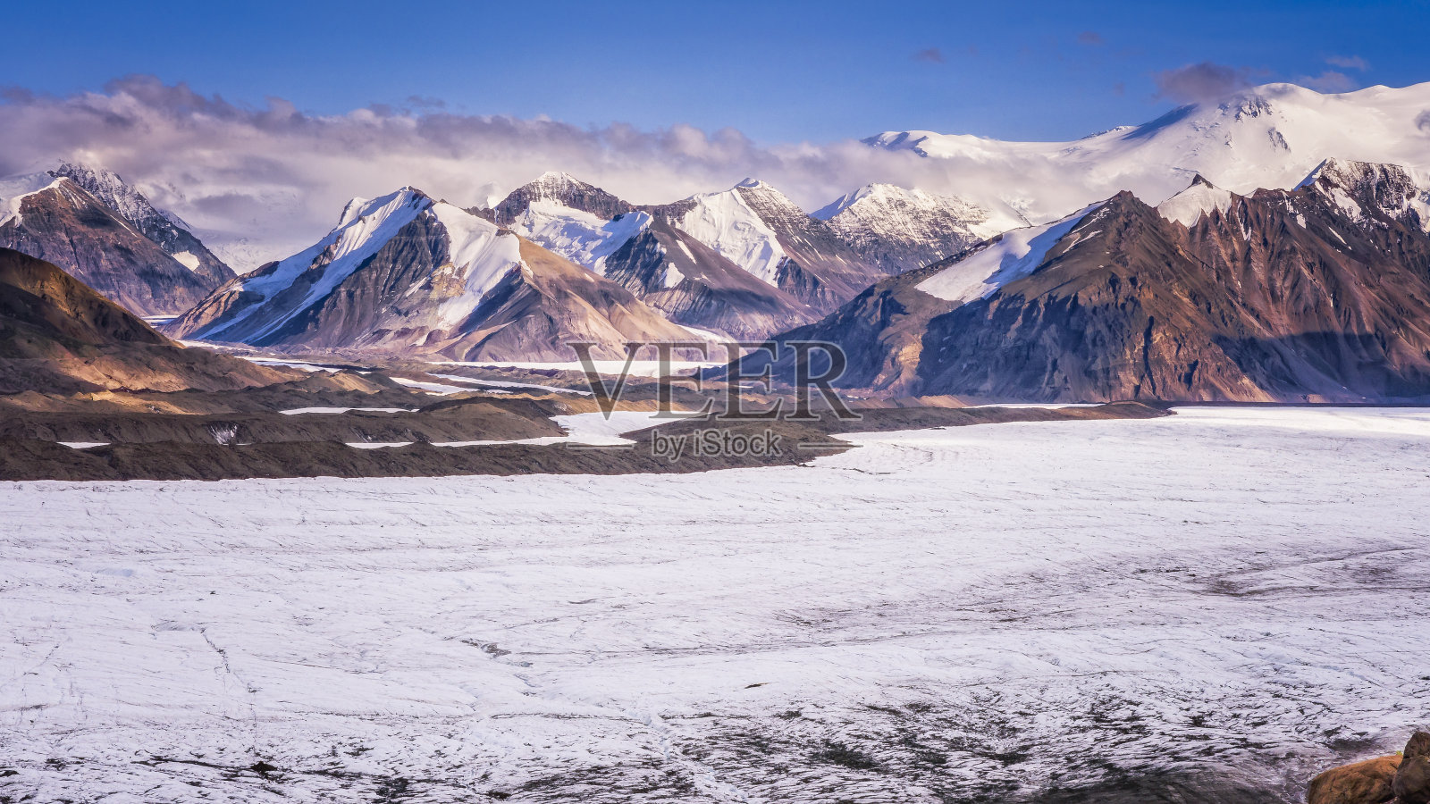 Wrangell St. Elias国家公园阿拉斯加(全景)照片摄影图片