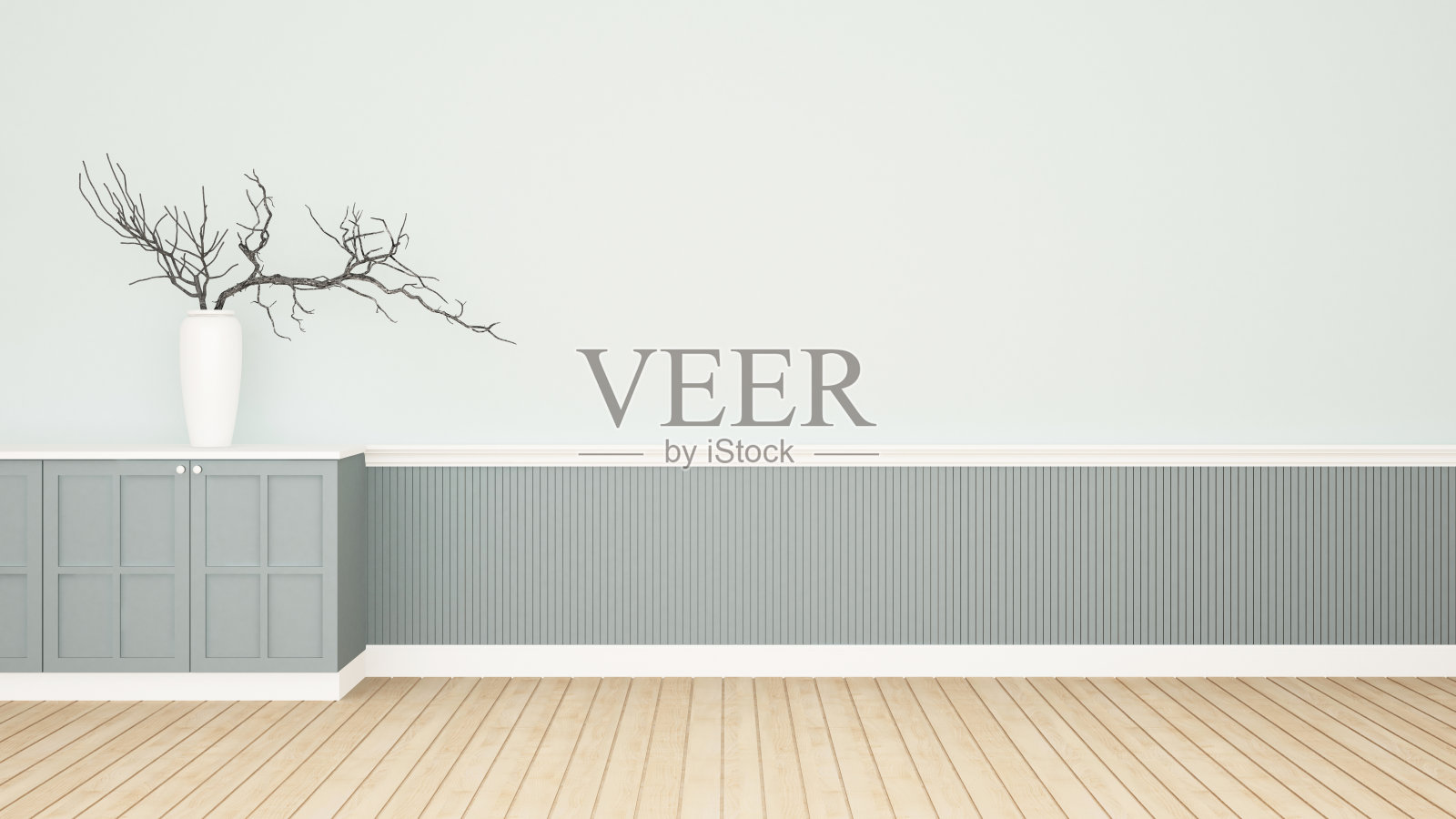 空厨房或食品储藏室设计形象的房地产开发。三维演示照片摄影图片