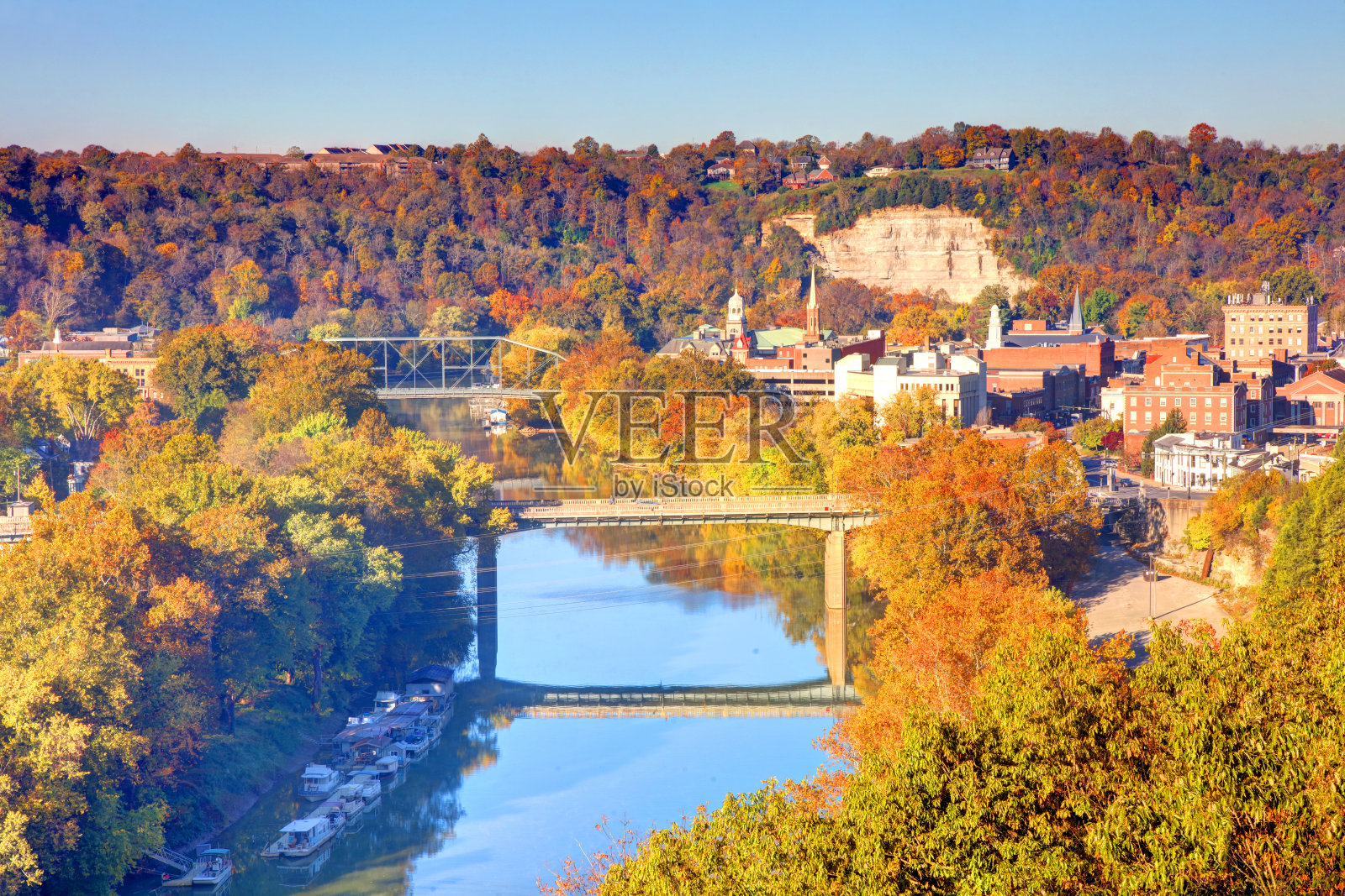 肯塔基州法兰克福的秋天照片摄影图片