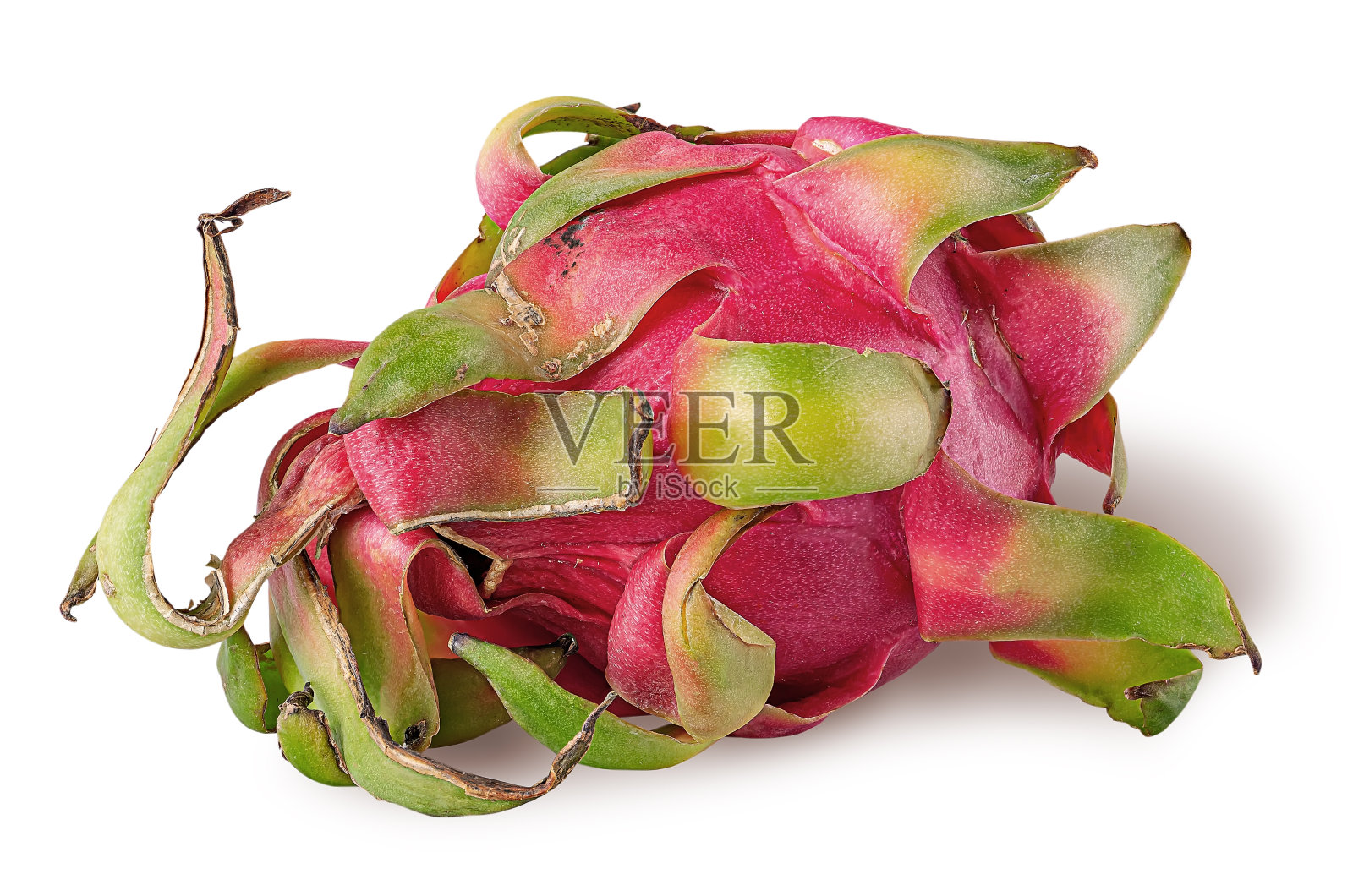 火龙果横上孤立一片白色照片摄影图片