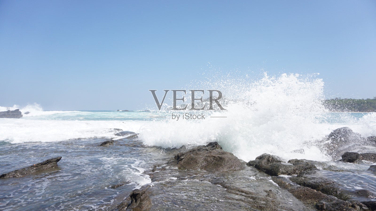 印度尼西亚爪哇岛南海岸的海滩照片摄影图片