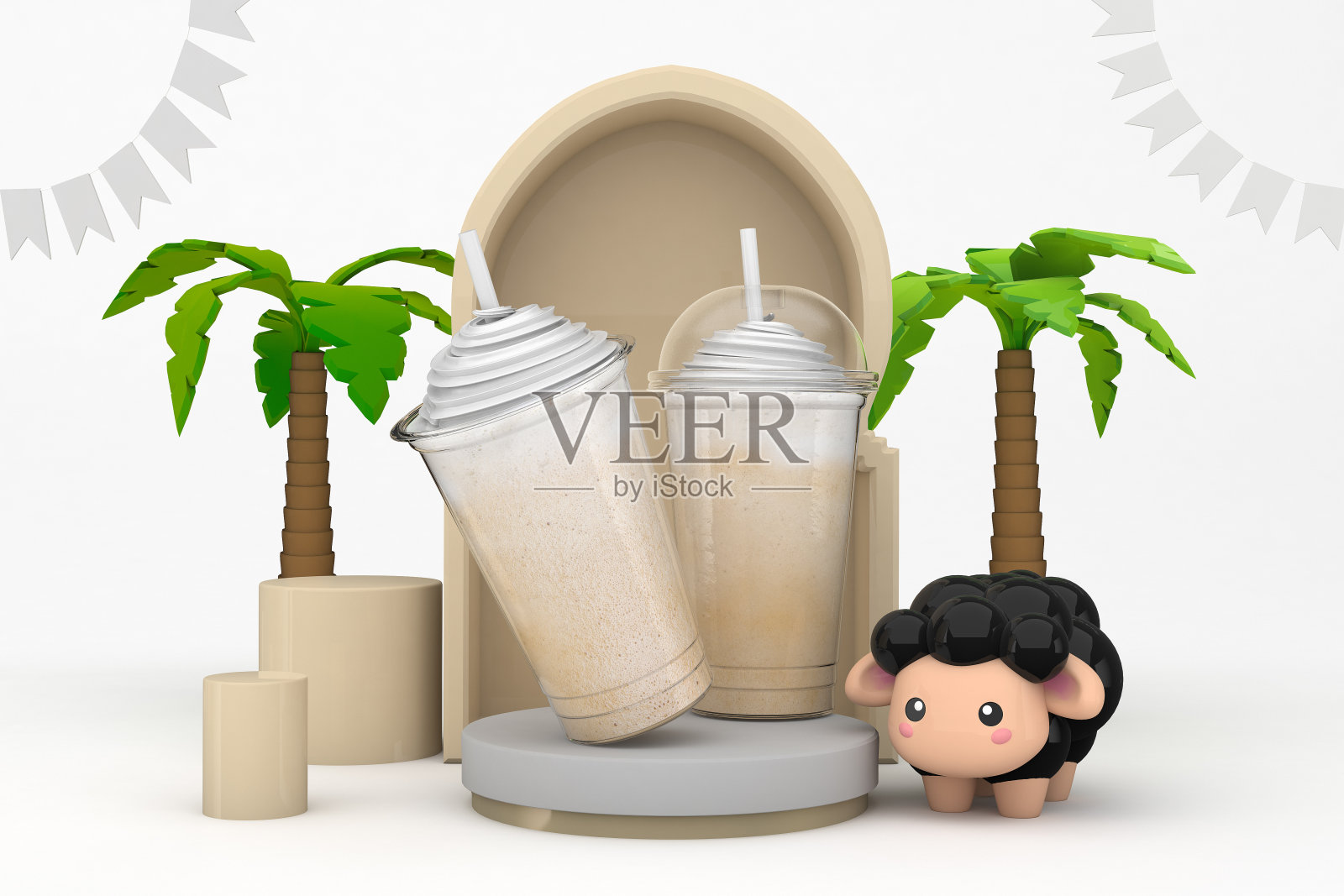 Adha塑料杯照片摄影图片