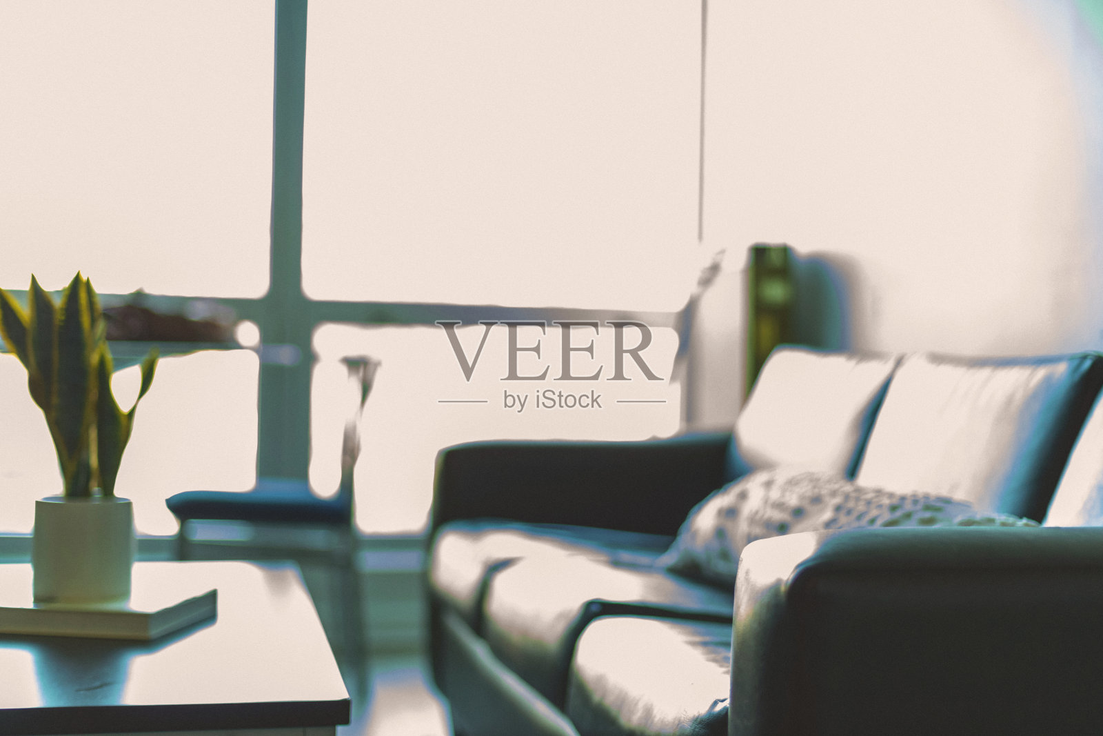 公寓客厅沙发和咖啡桌模糊作为背景照片系列照片摄影图片