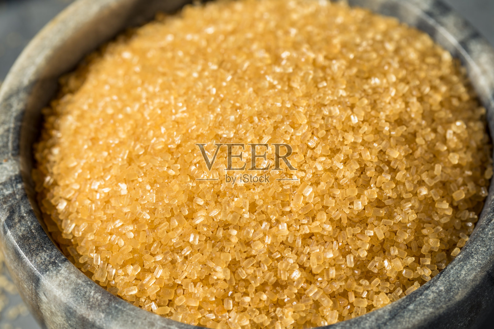 天然棕色有机德麦拉拉糖照片摄影图片