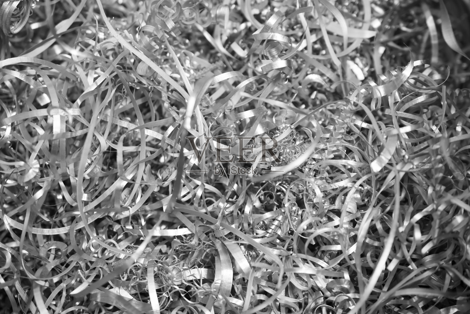 带有可见细节的银色钢屑背景或纹理照片摄影图片