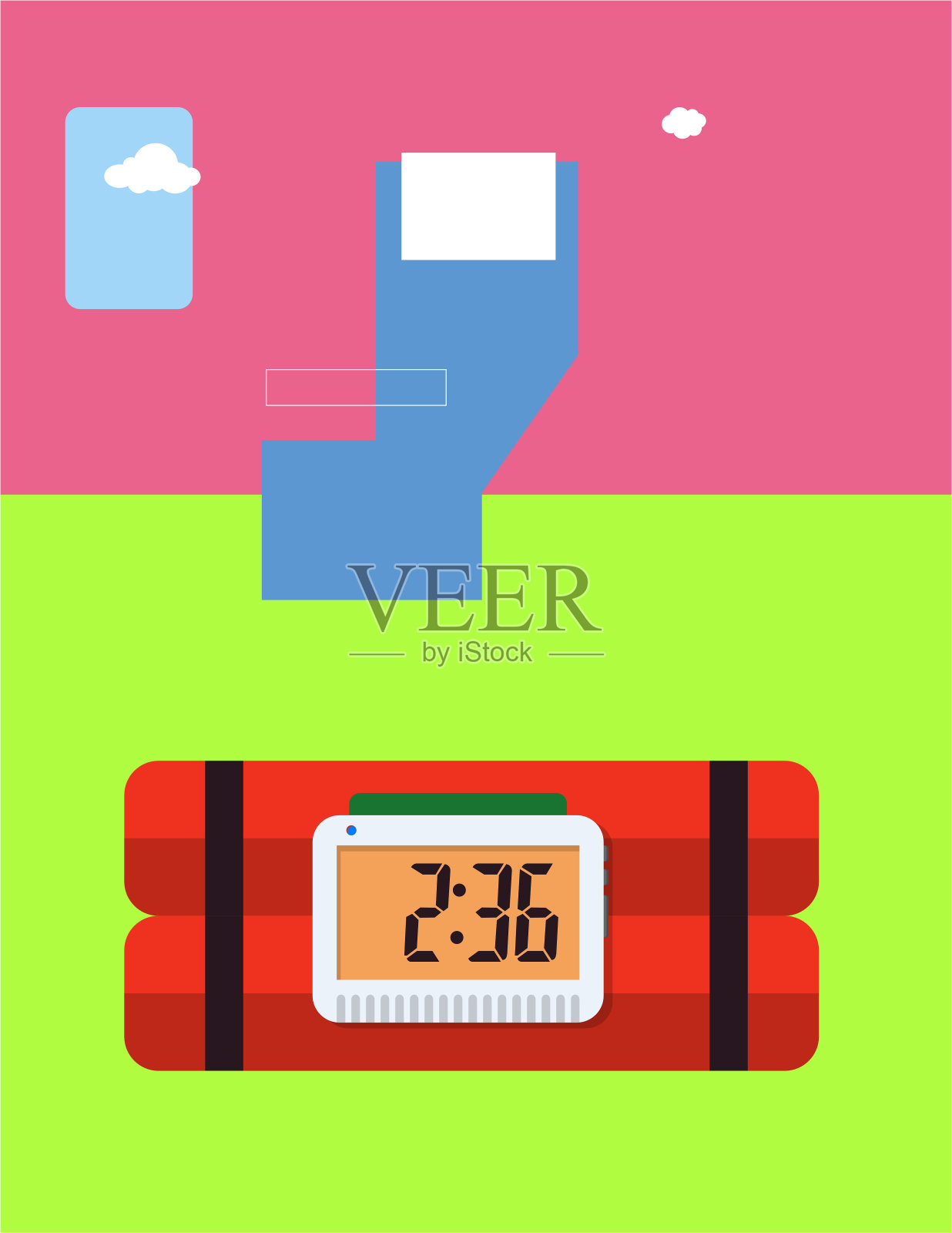 飞机上的炸弹图插画图片素材