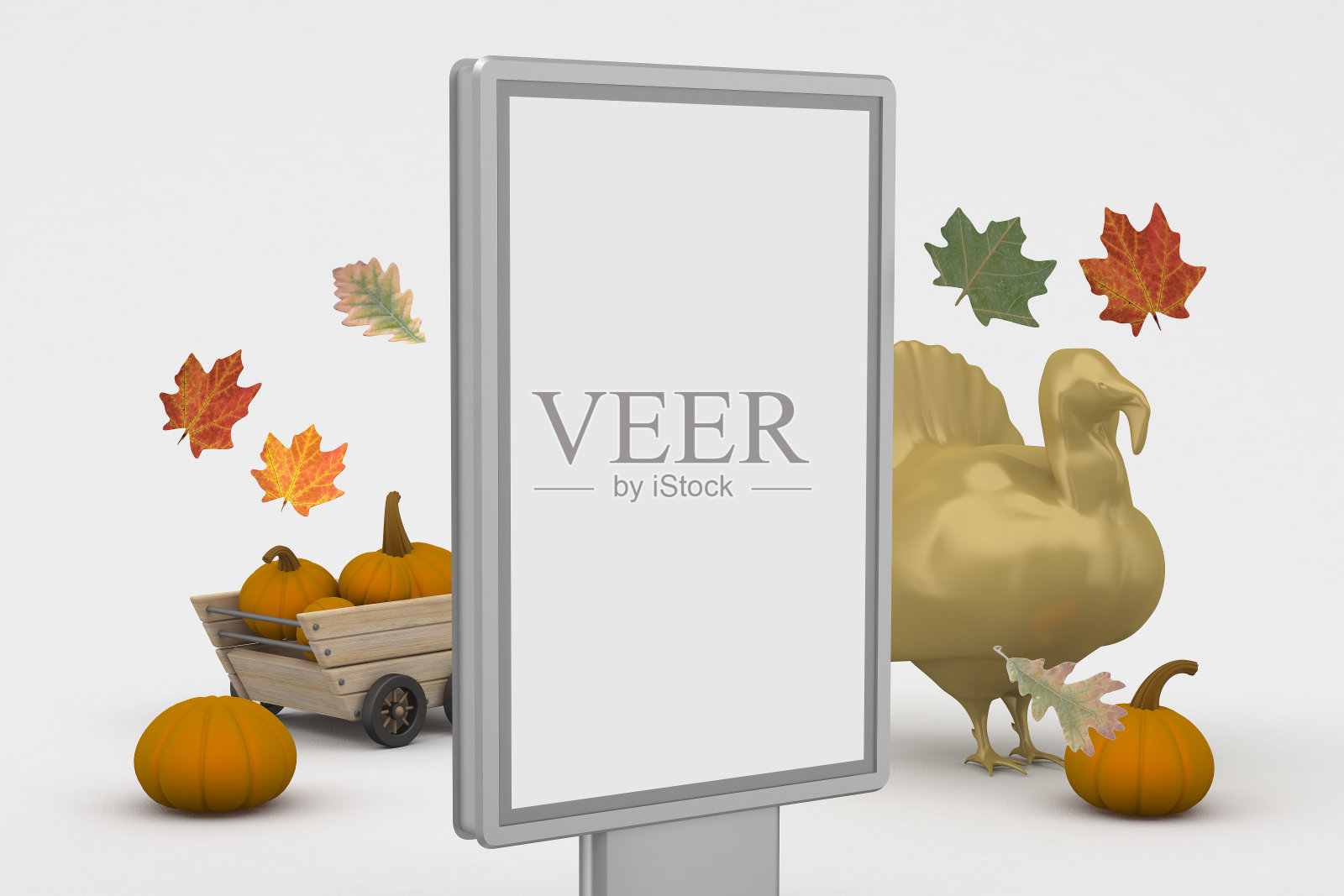 感恩节的广告牌照片摄影图片