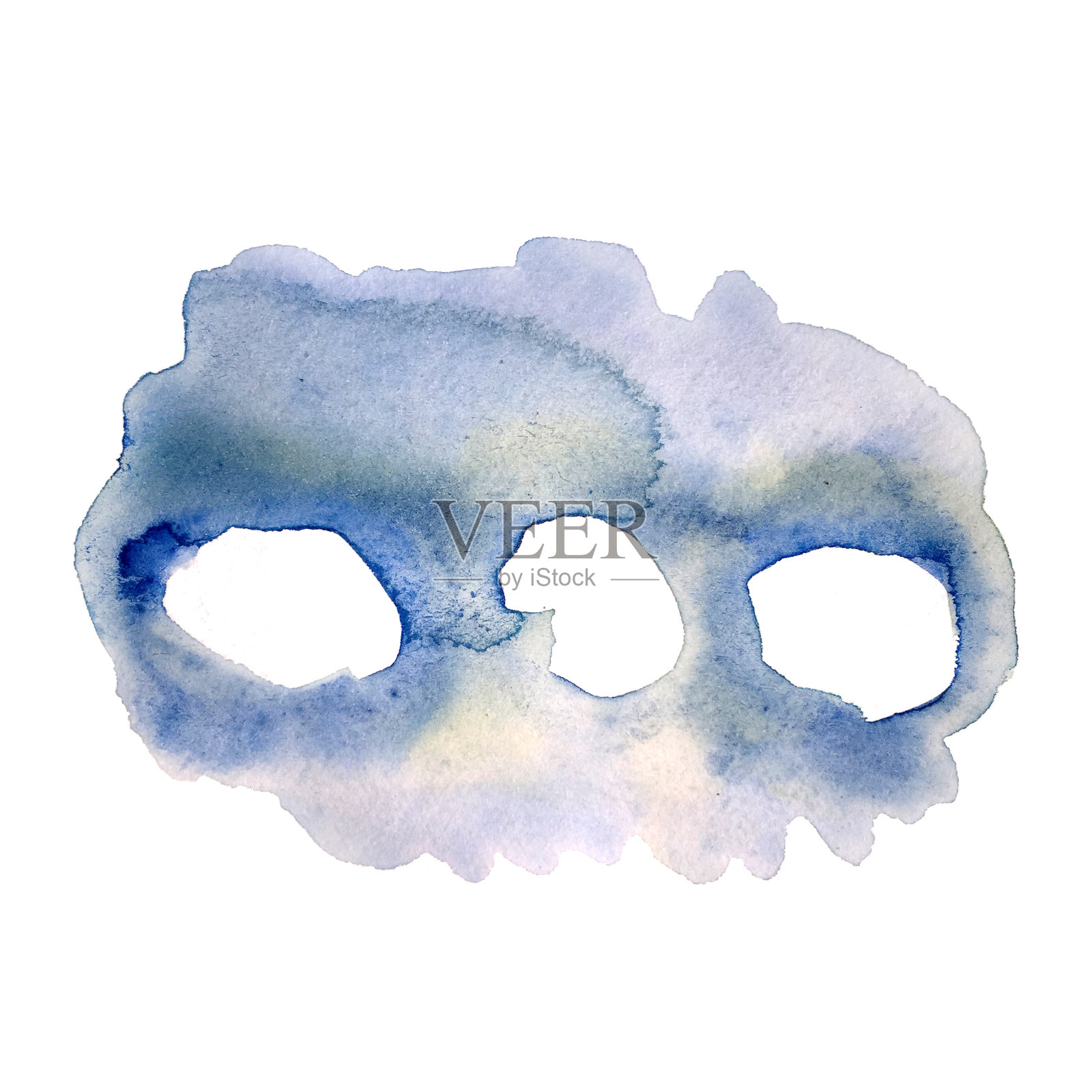 在白色背景上画三个点插画图片素材