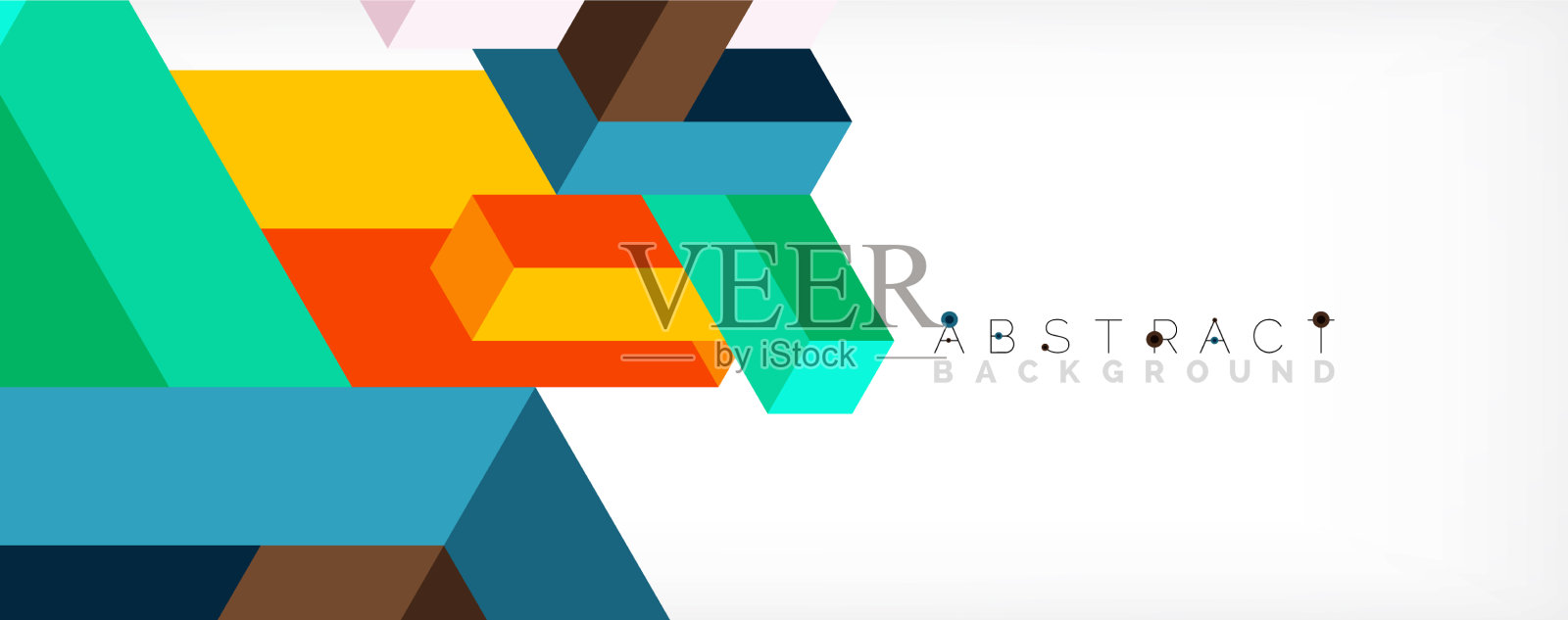 抽象背景三维立方体立方体元素和插画图片素材