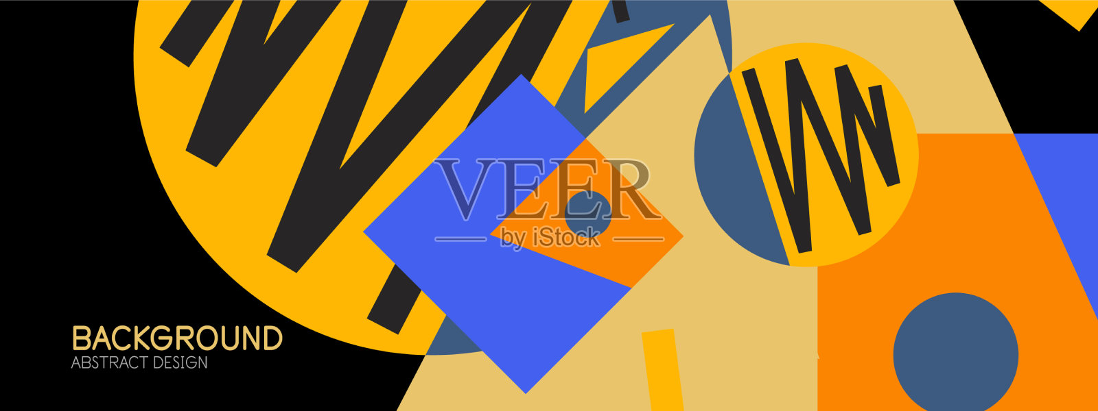 抽象的背景与块线几何插画图片素材