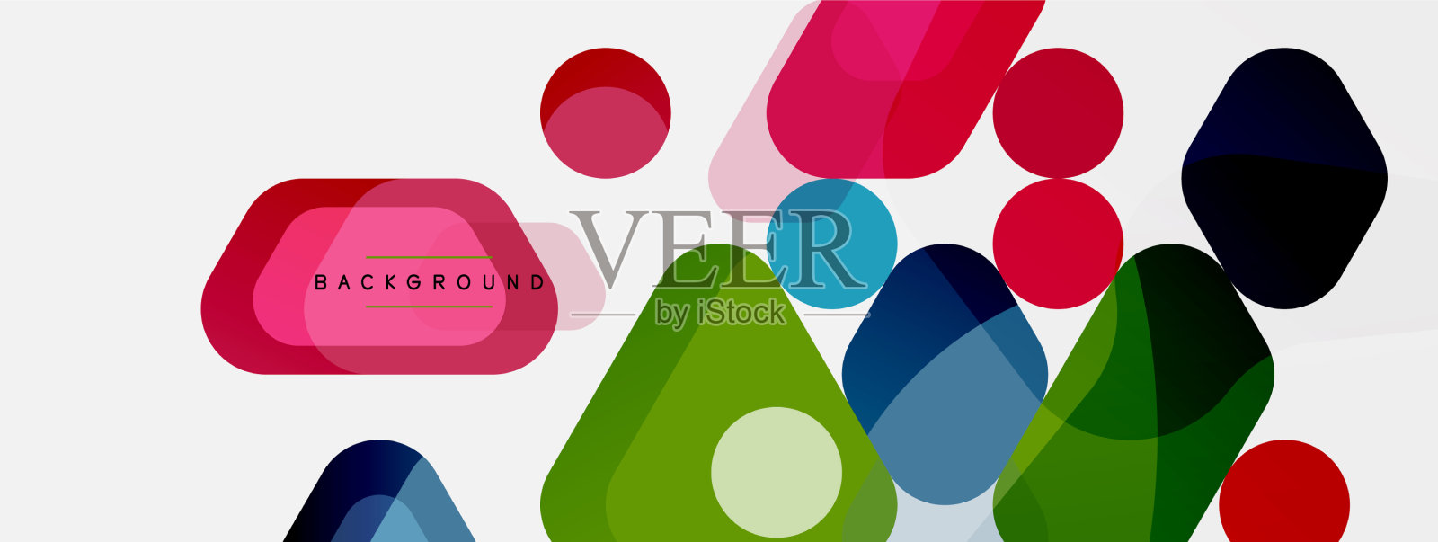 抽象的圆形几何形状和圆形插画图片素材