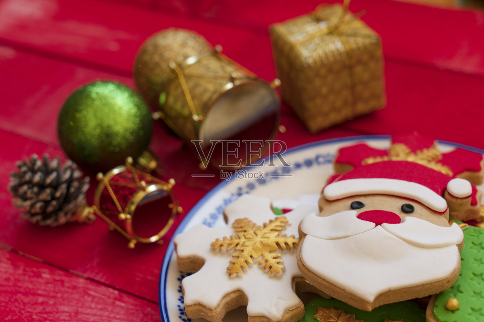 圣诞饼干照片摄影图片