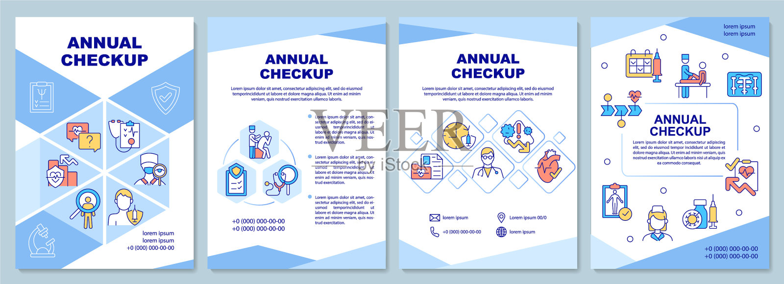 年度体检手册模板设计模板素材