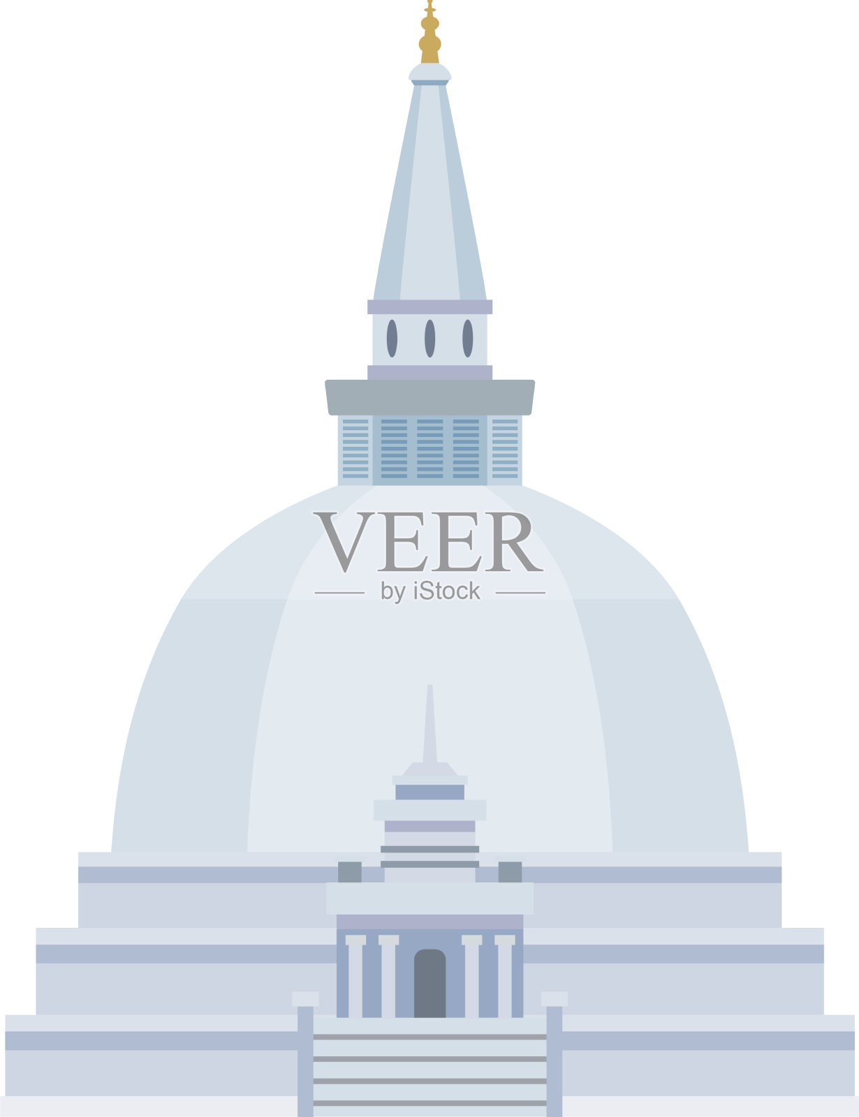 佛教寺庙建筑构成设计元素图片