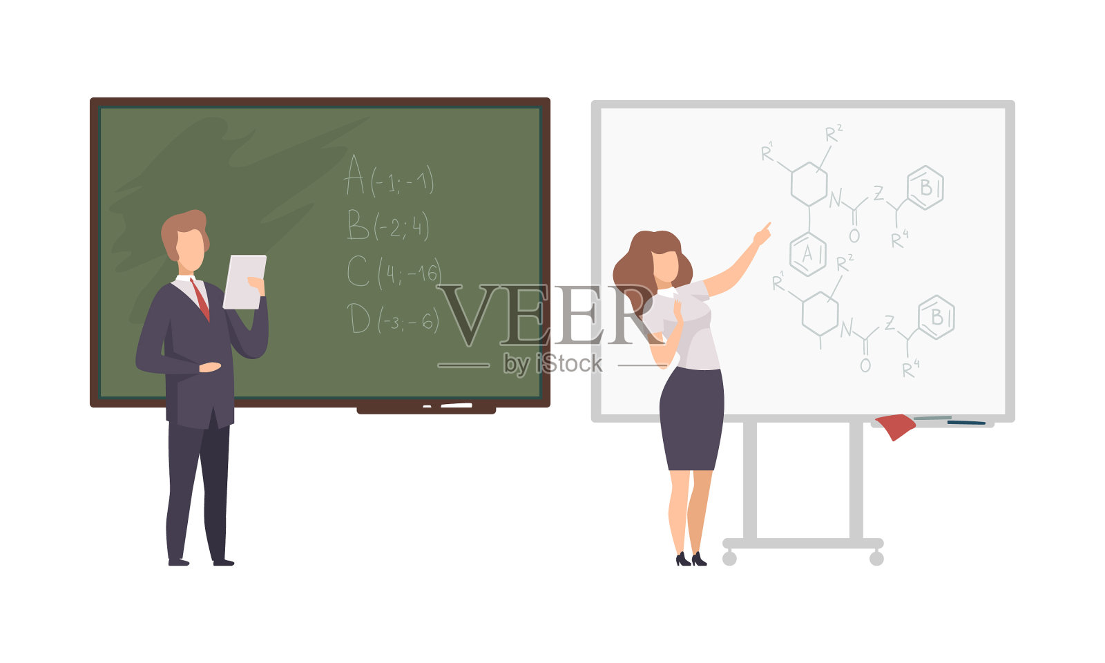 教师或大学教授站在前面设计元素图片