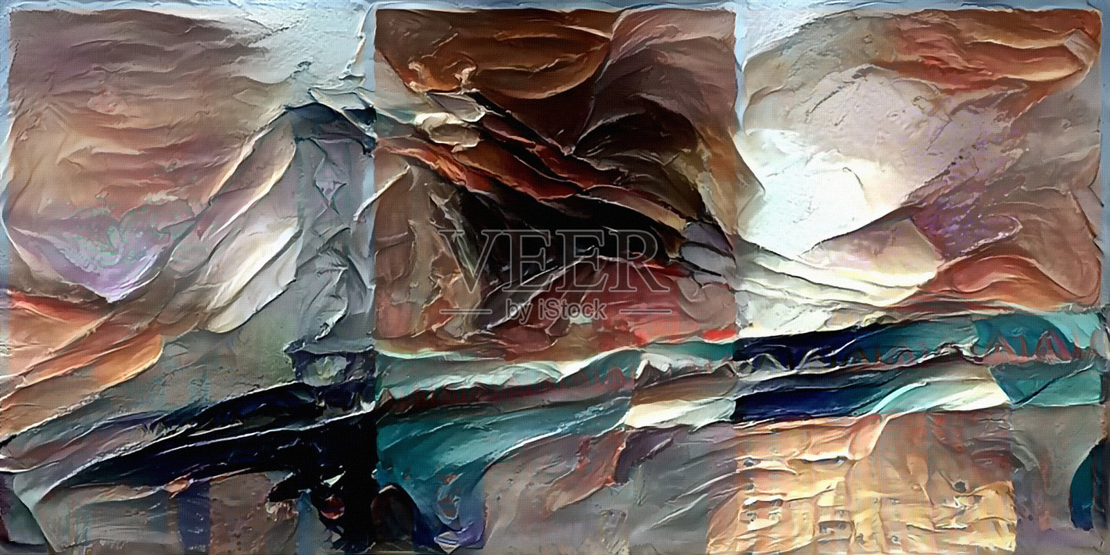 布鲁克林大桥文摘插画图片素材