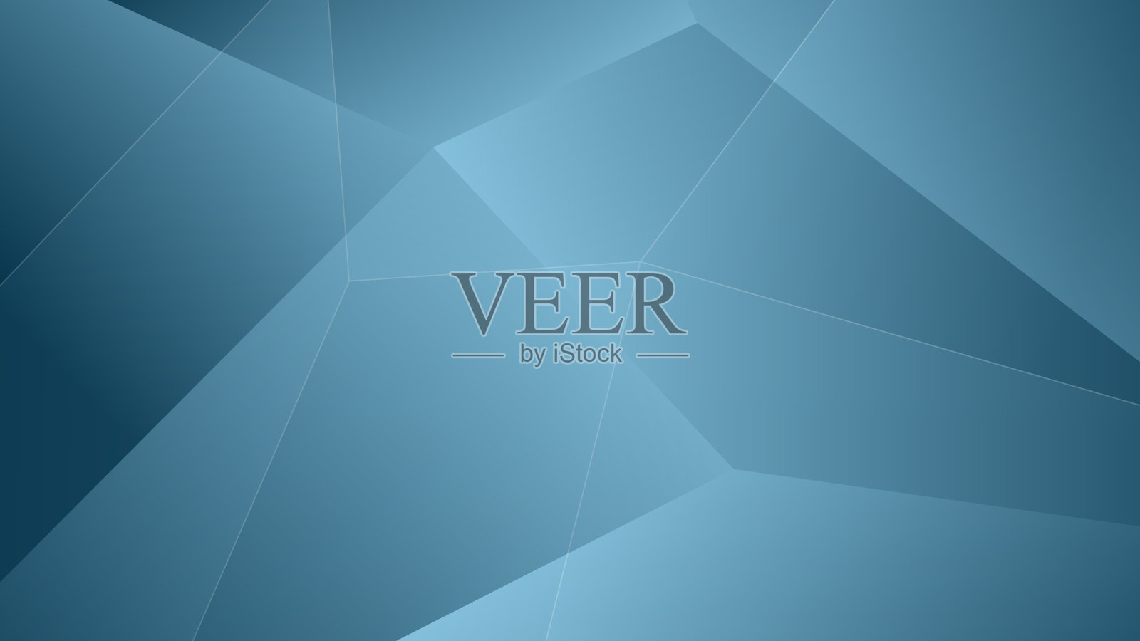 现代抽象背景与低多边形元素和梯度蓝色插画图片素材