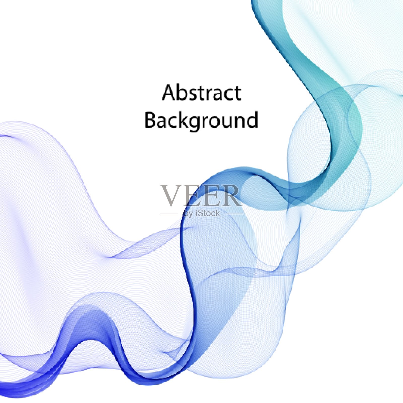 矢量图形。抽象的形象。水，海，海洋，空气，新鲜，夏天。抽象的波。每股收益10插画图片素材