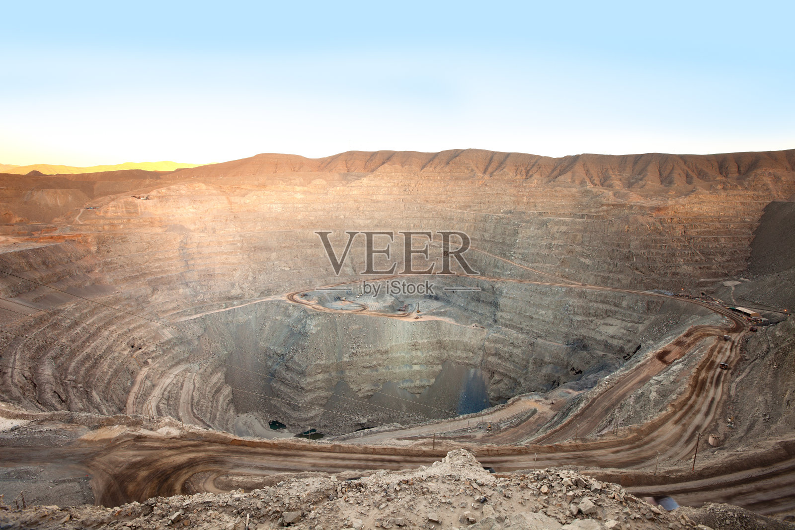 露天铜矿照片摄影图片