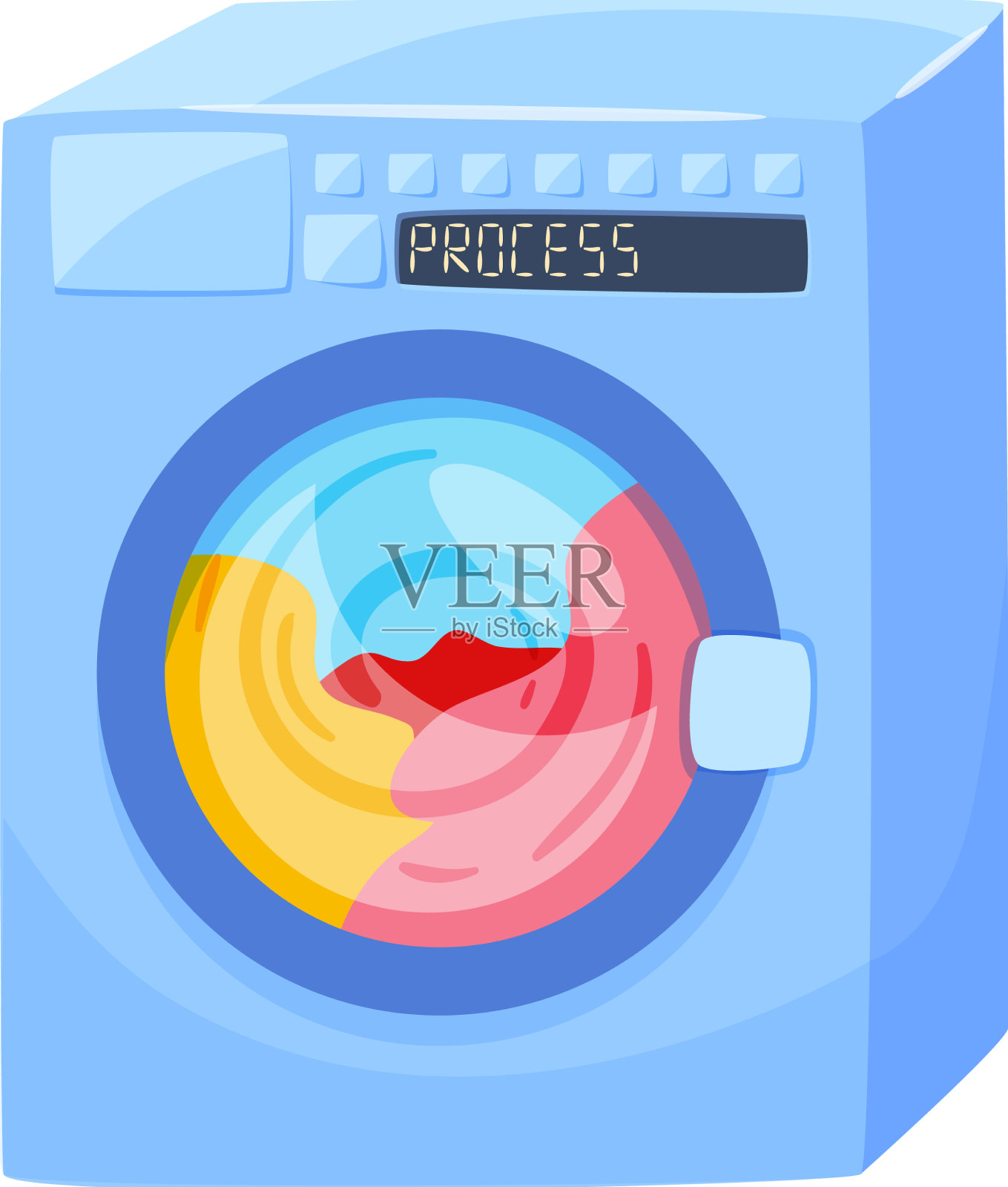 移动式洗衣机组成设计元素图片