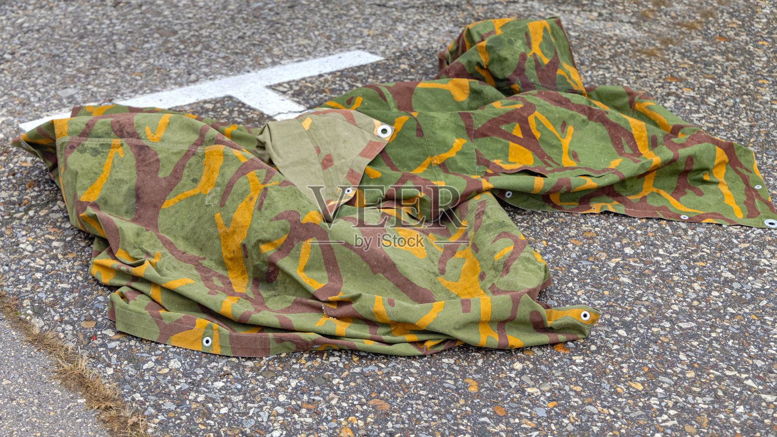 迷彩防水布照片摄影图片