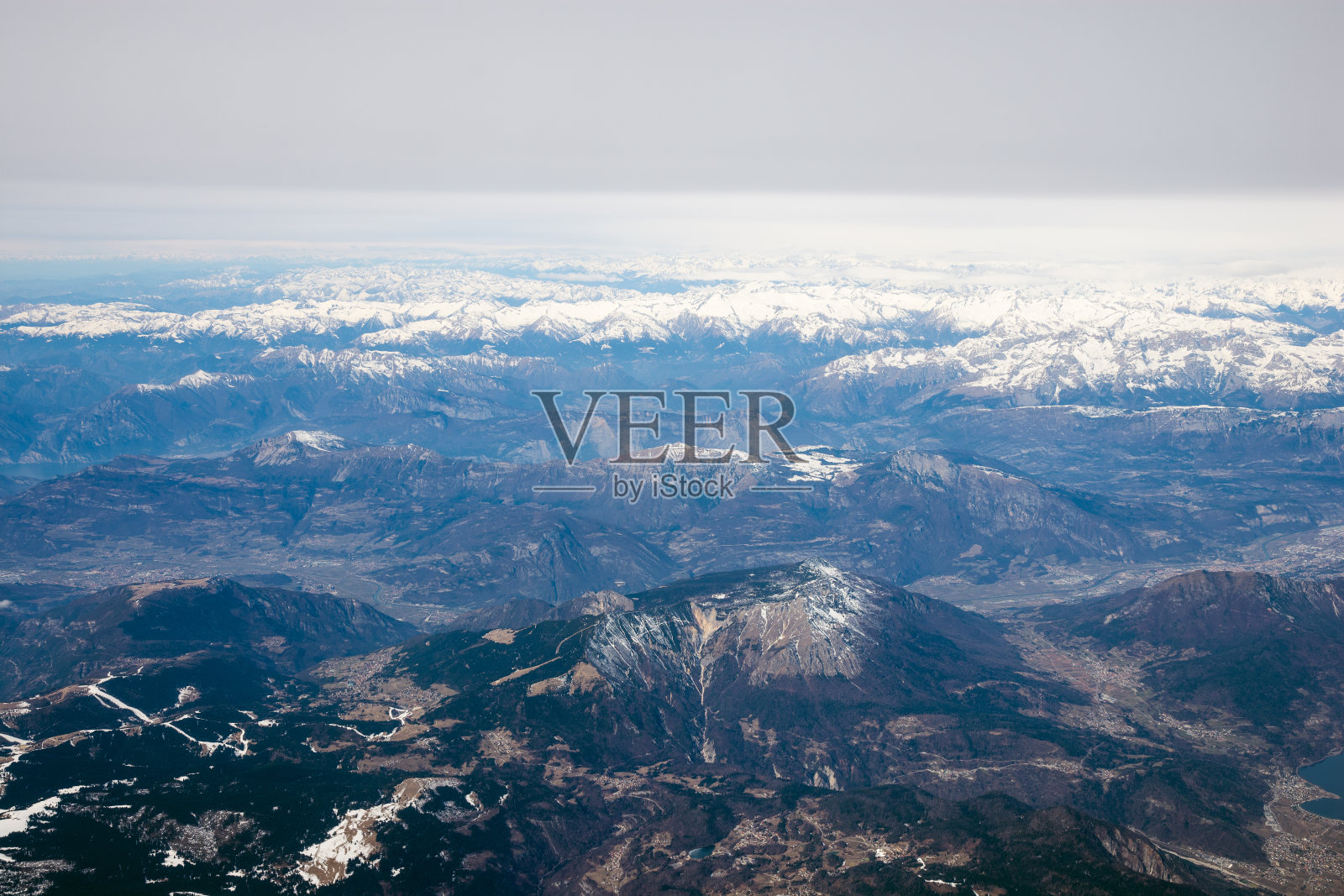 阿尔卑斯山航空摄影照片摄影图片