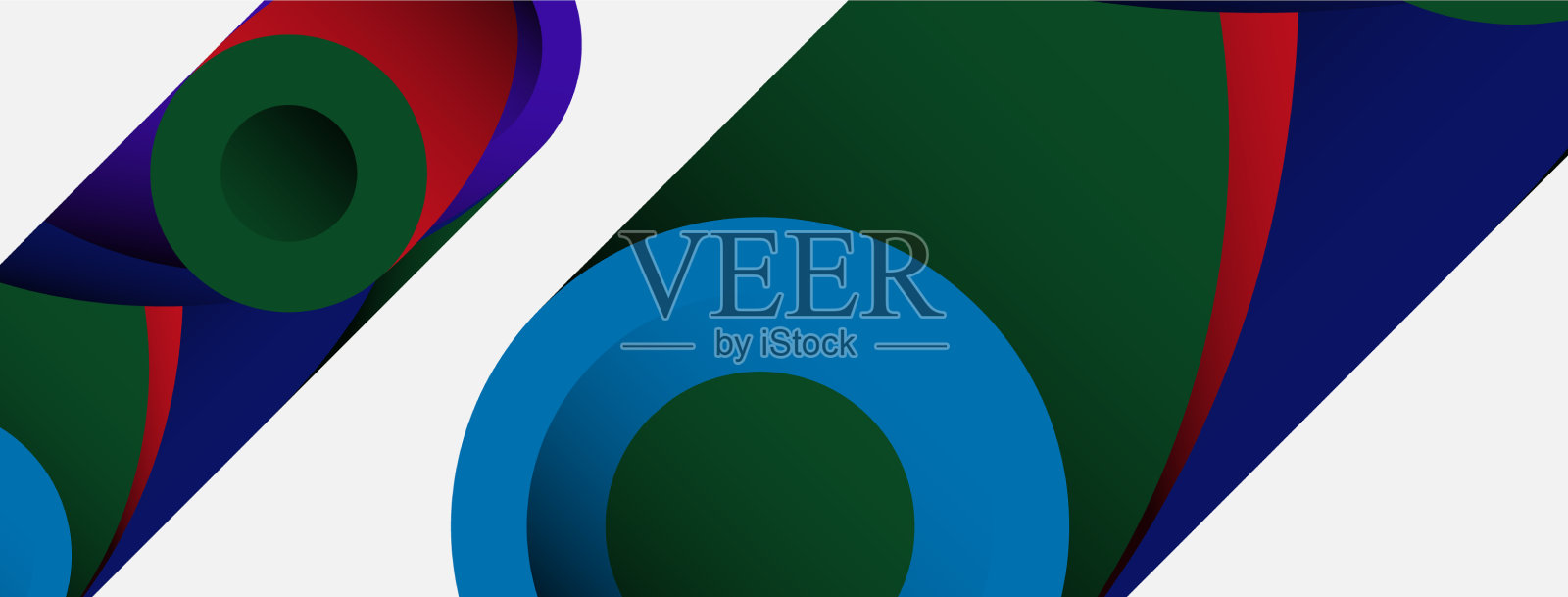 抽象背景最小几何圆和插画图片素材