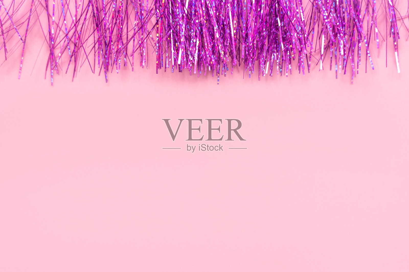 粉红色圣诞背景与复制空间照片摄影图片