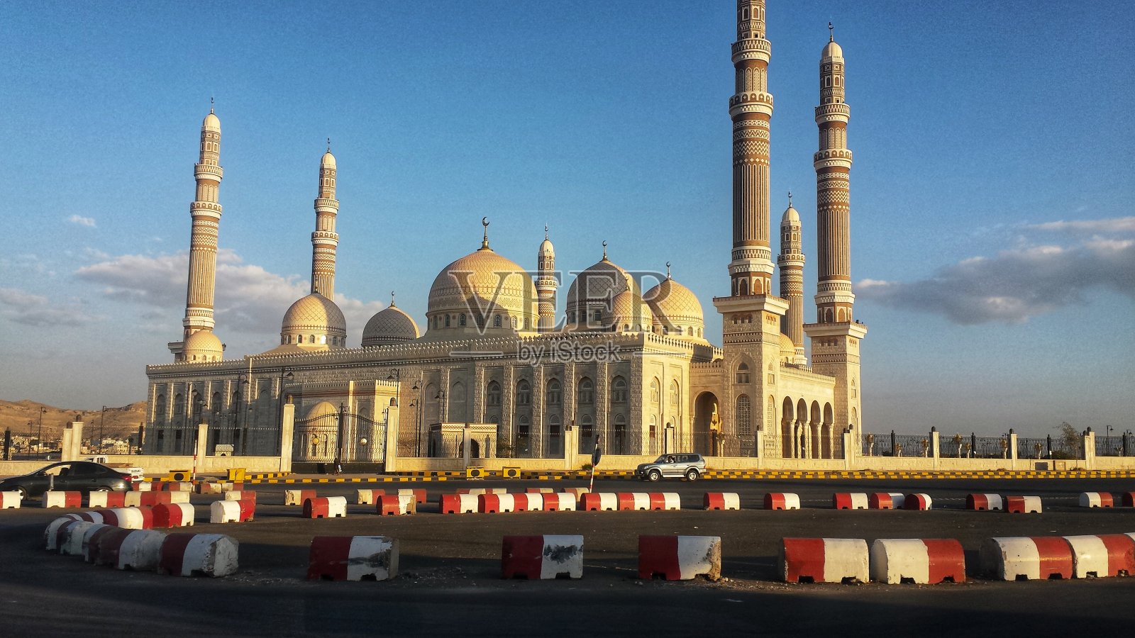 萨那的阿萨利赫清真寺照片摄影图片