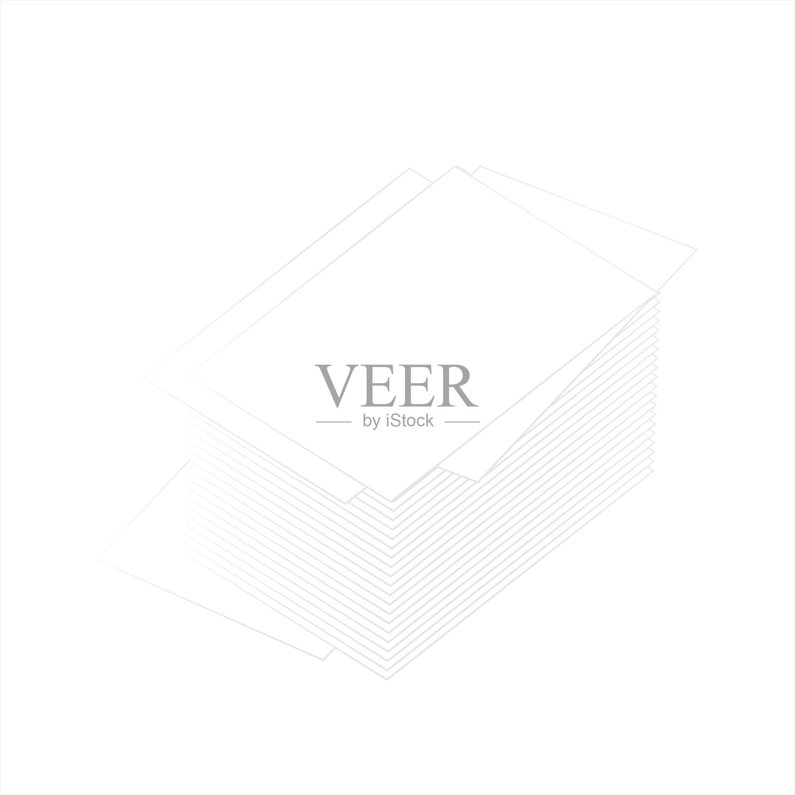 堆纸插画图片素材