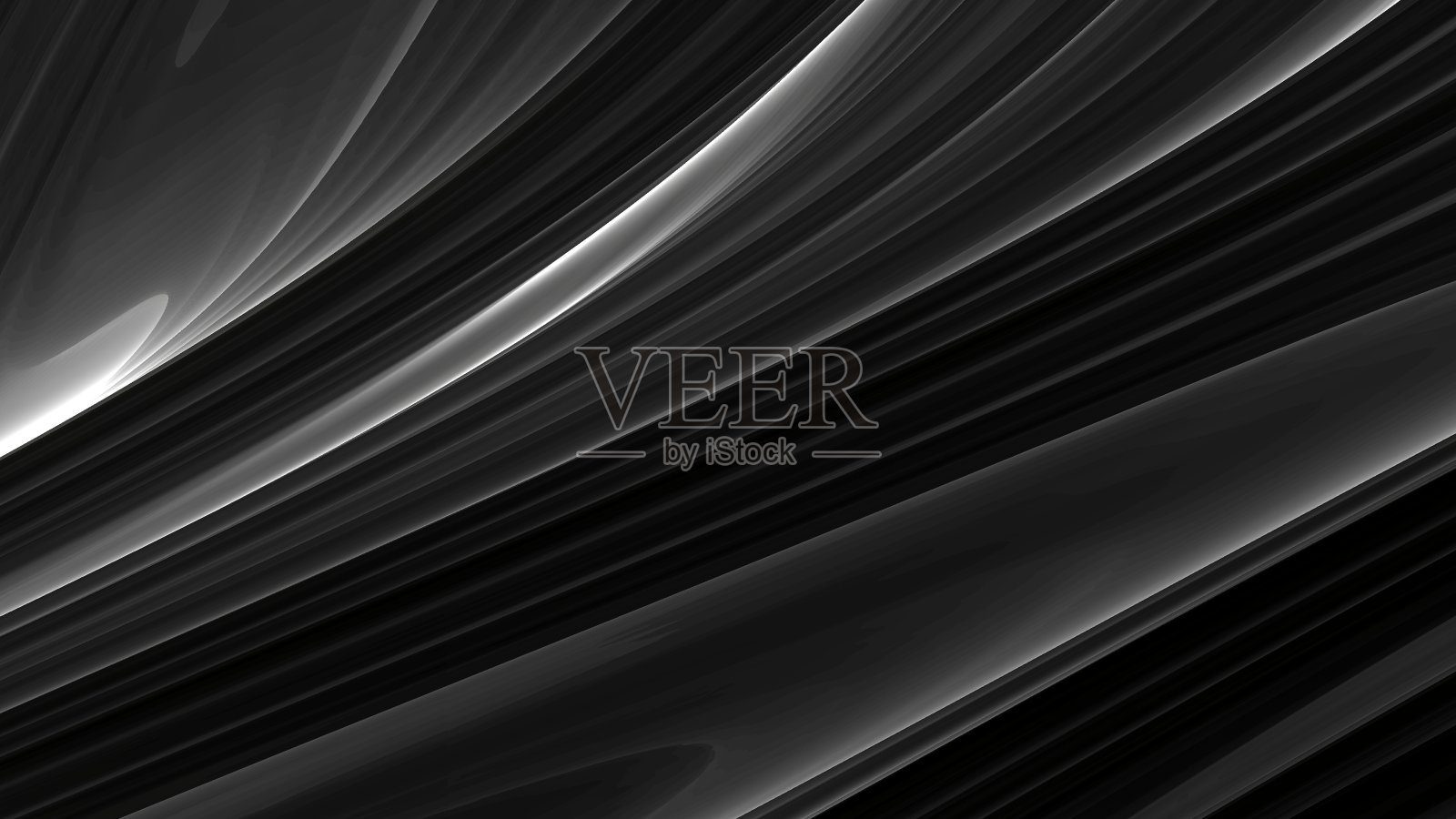 摘要单色波背景。三维渲染照片摄影图片